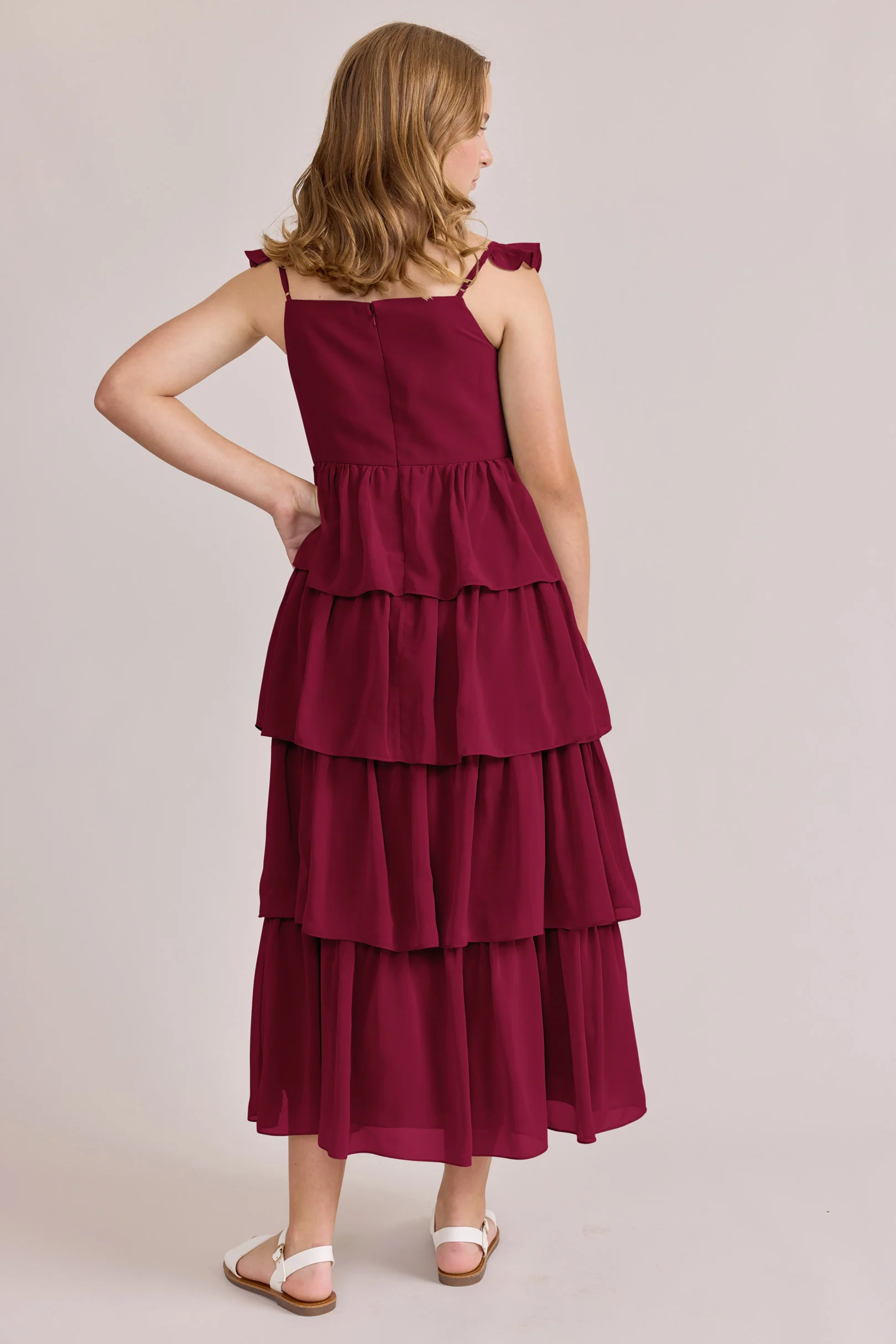 Juniors Poppy Chiffon Dress | Made To Order - Image 33