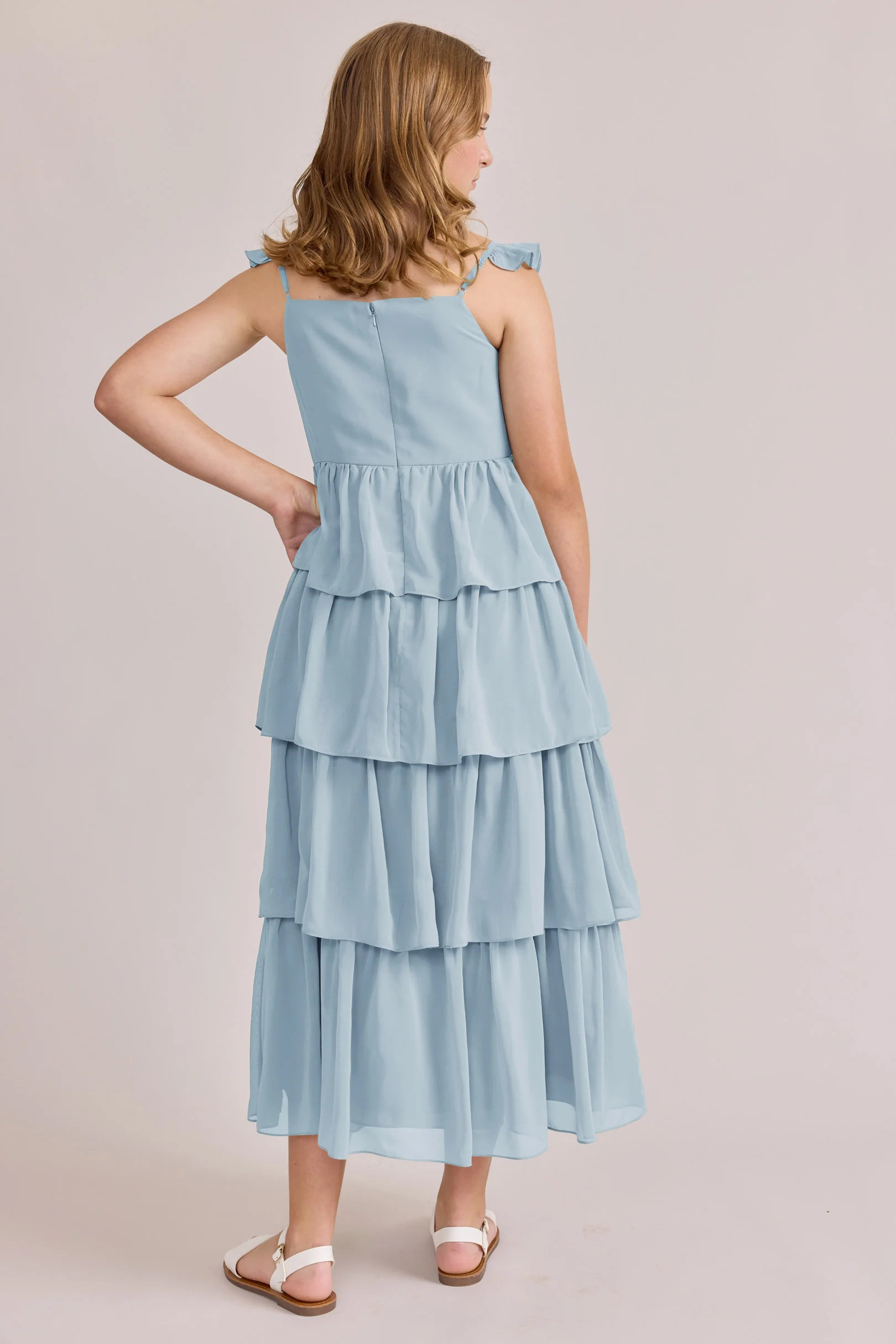 Juniors Poppy Chiffon Dress | Made To Order - Image 41