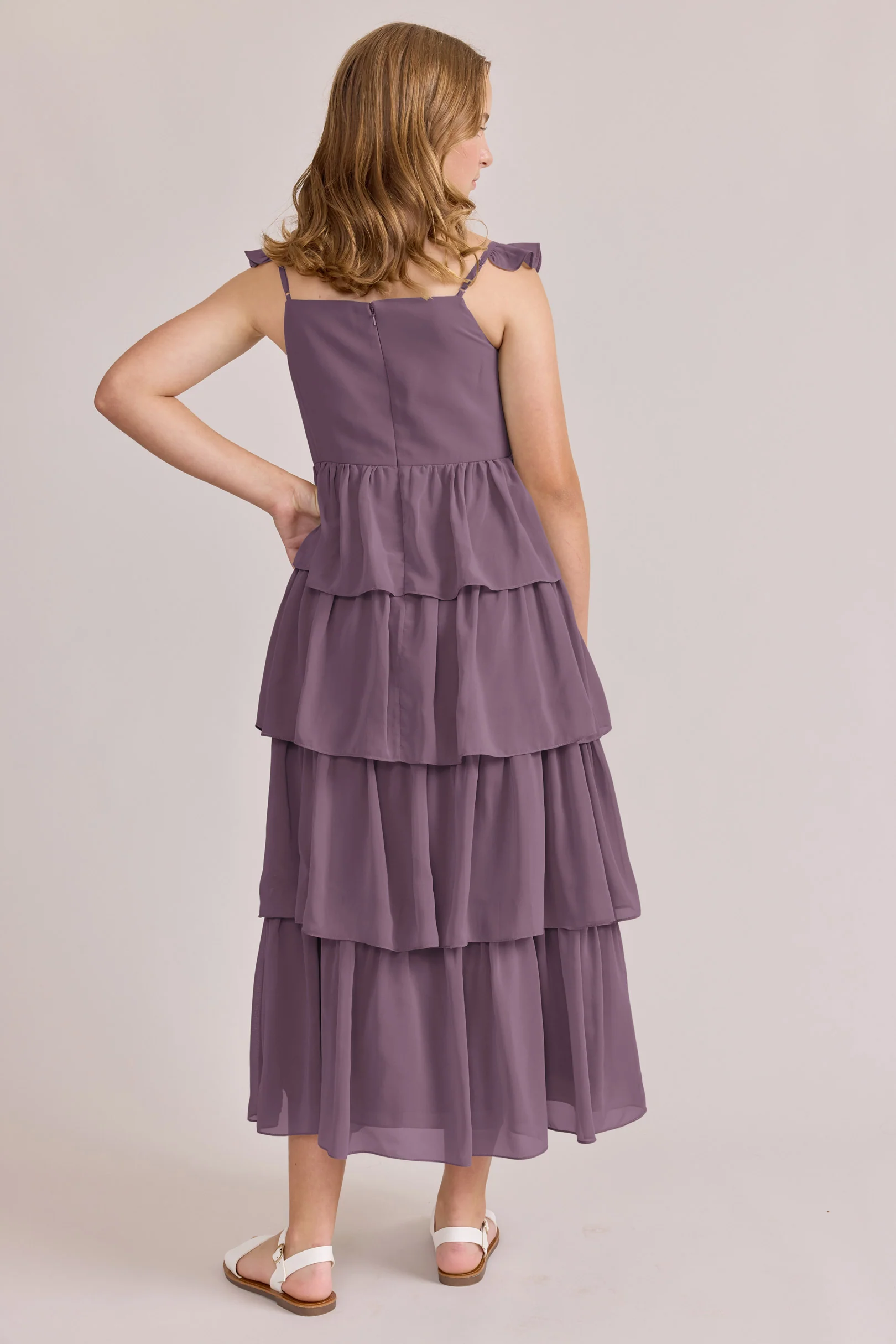 Juniors Poppy Chiffon Dress | Made To Order - Image 53