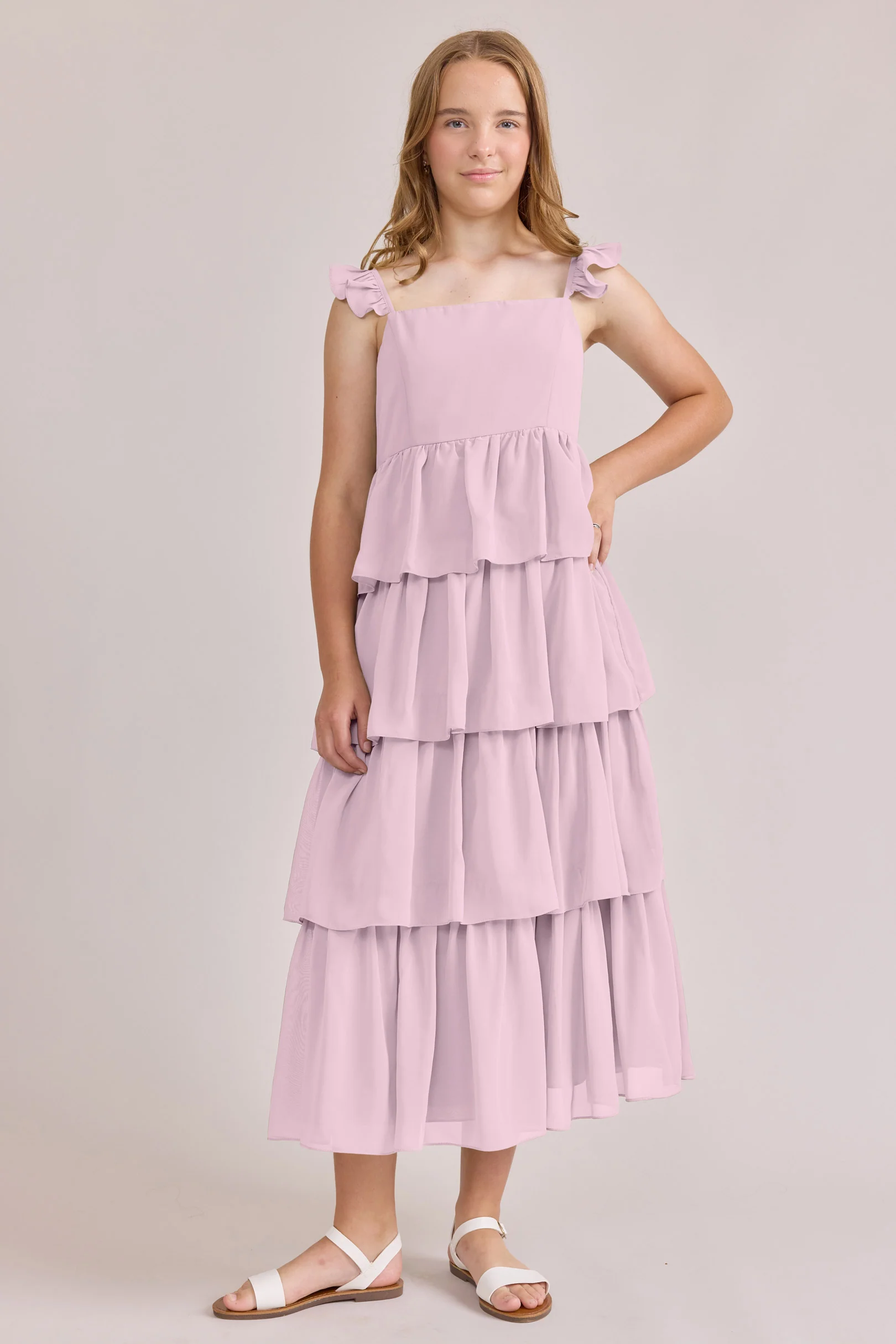 Juniors Poppy Chiffon Dress | Made To Order - Image 72