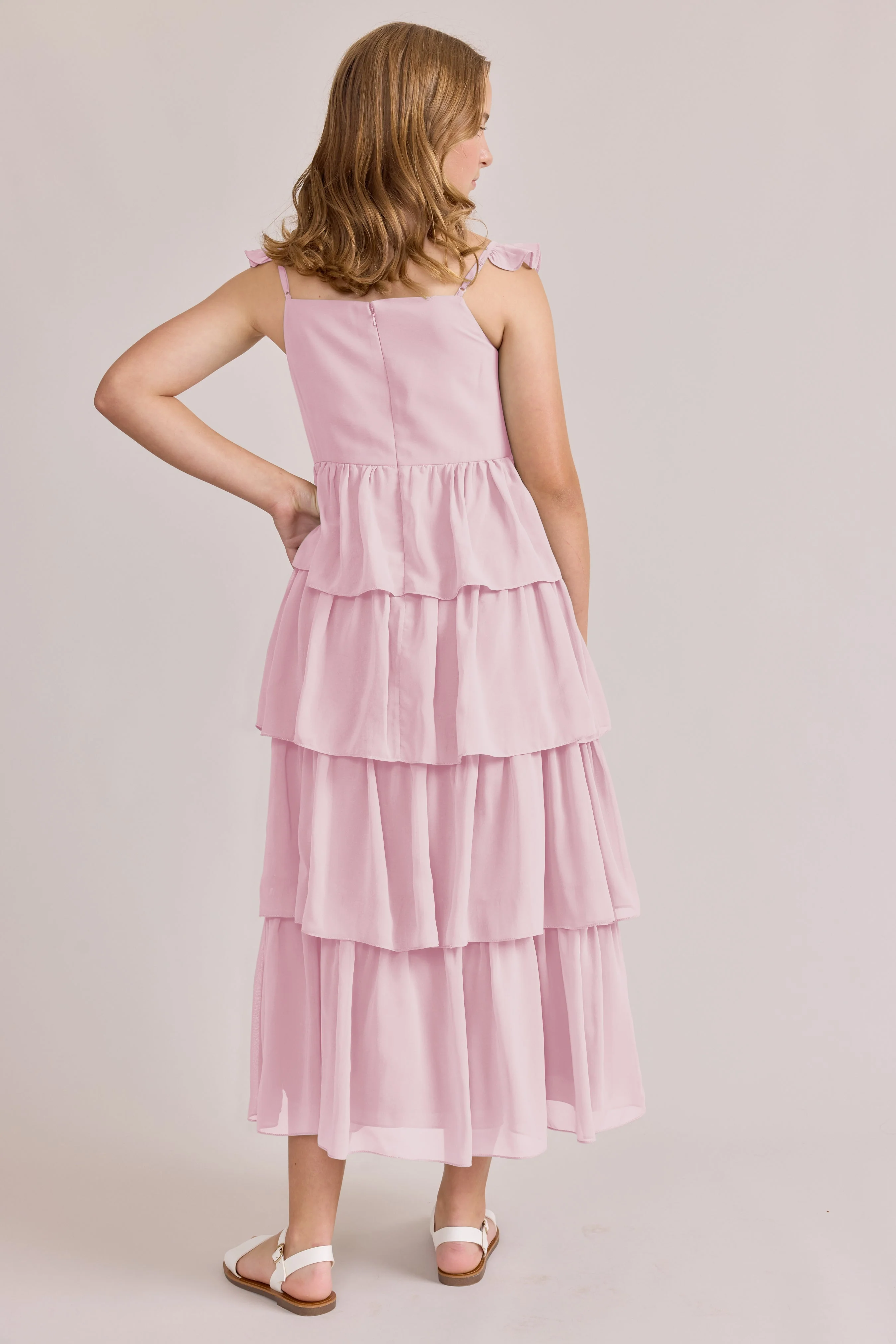 Juniors Poppy Chiffon Dress | Made To Order - Image 83