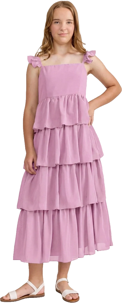 Juniors Poppy Chiffon Dress | Made To Order - Image 97