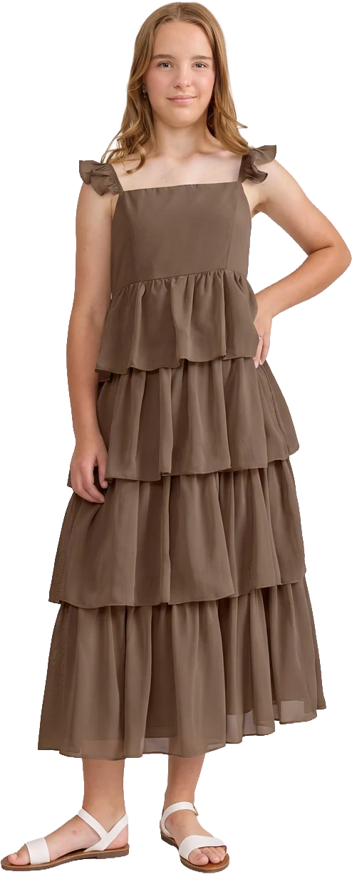 Juniors Poppy Chiffon Dress | Made To Order - Image 99