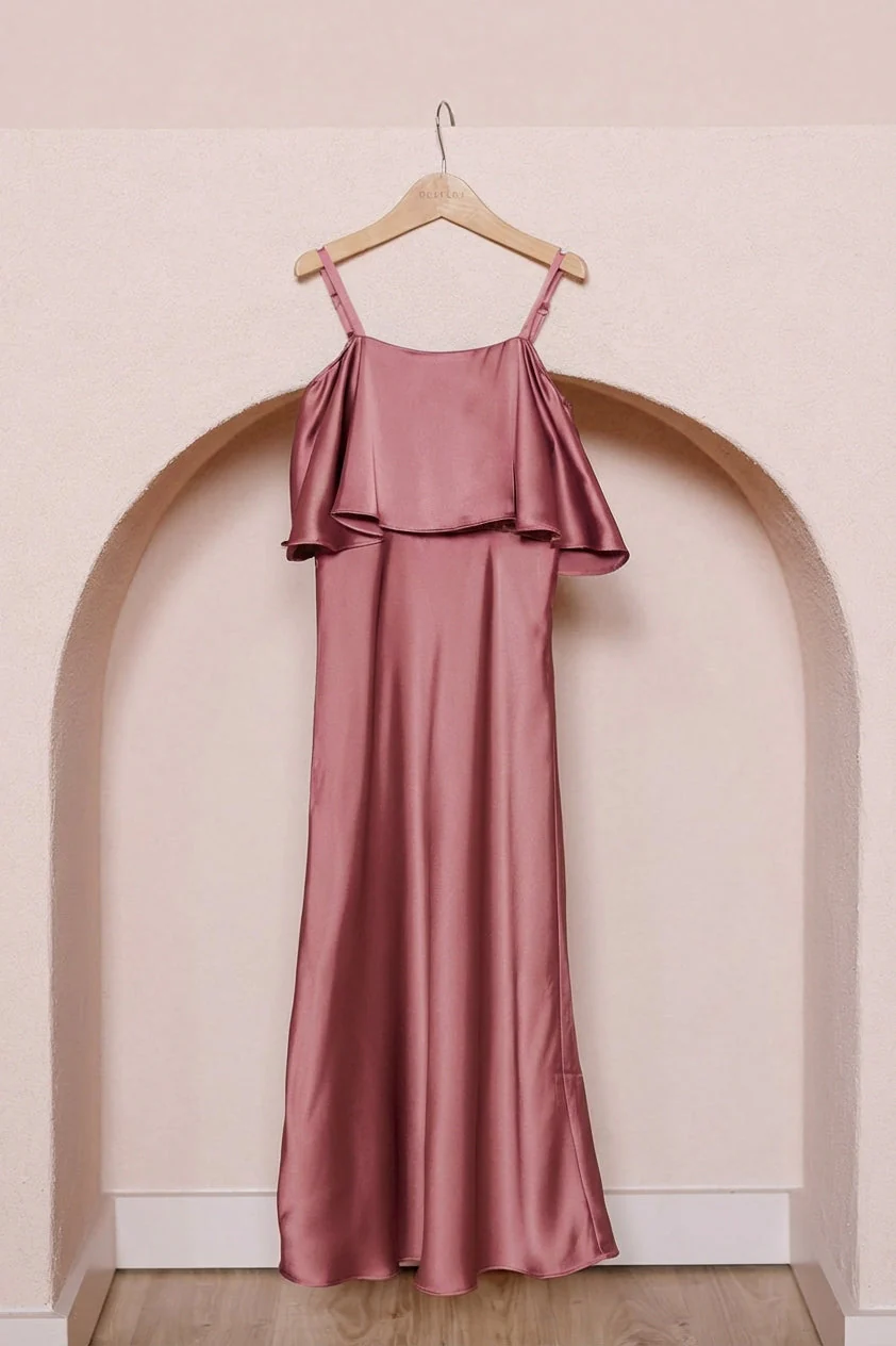 Juniors Riley Convertible Satin Dress | Made To Order - Image 61