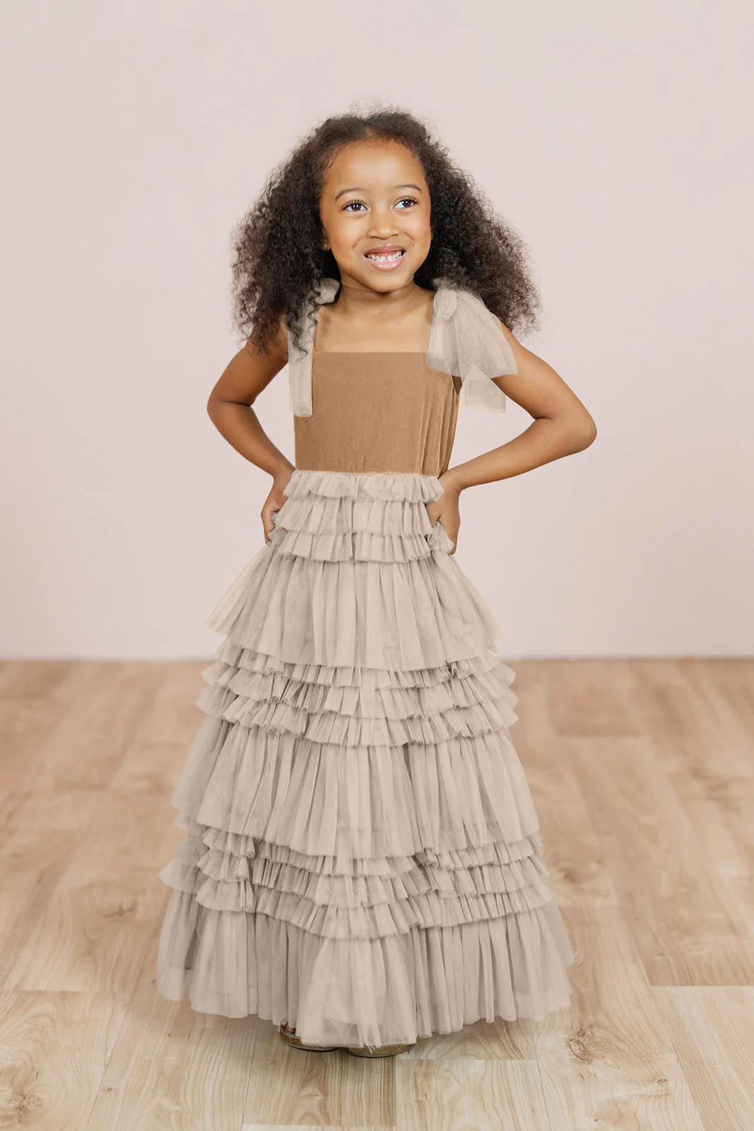 Juniors Tallulah Velvet + Tulle Dress | Made To Order - Image 5