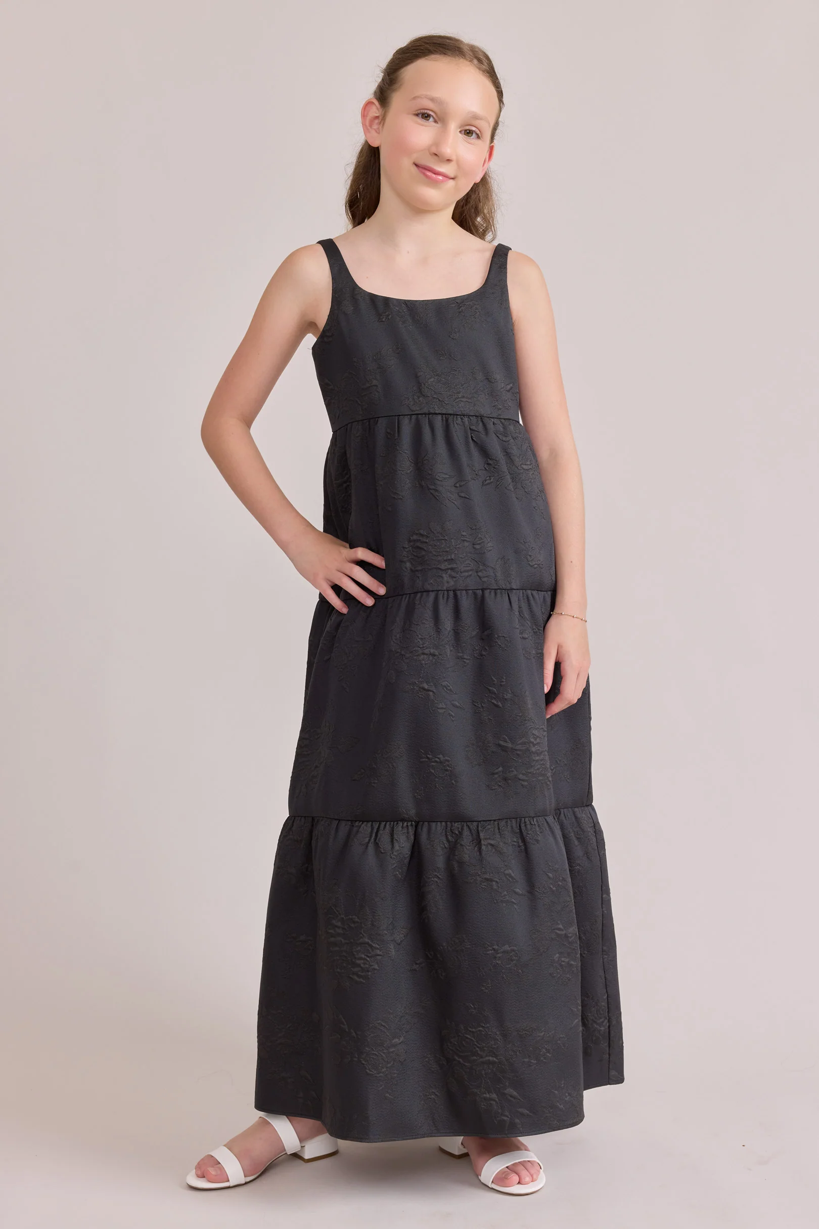 Juniors Winslet Jacquard Dress | Made To Order - Image 3