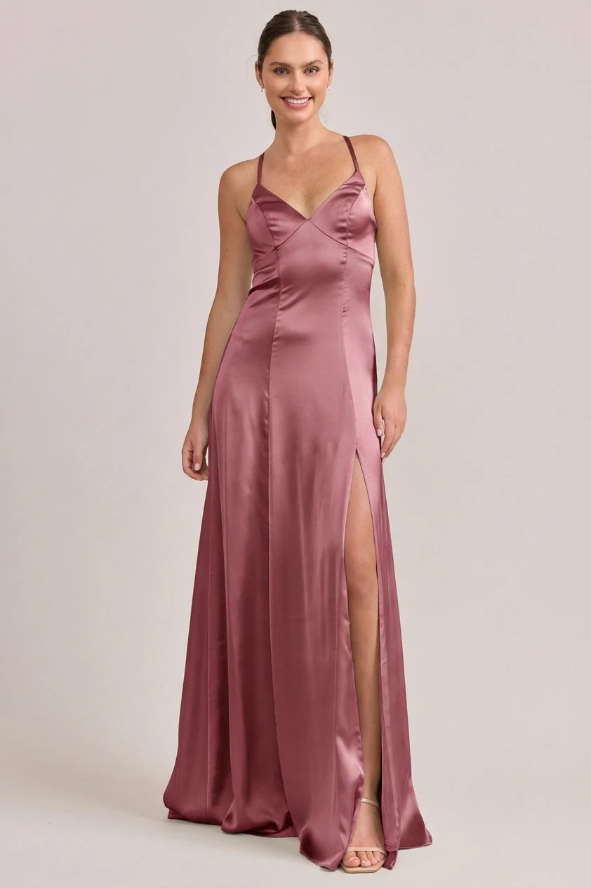 Karsyn Satin Dress | Made To Order - Image 222