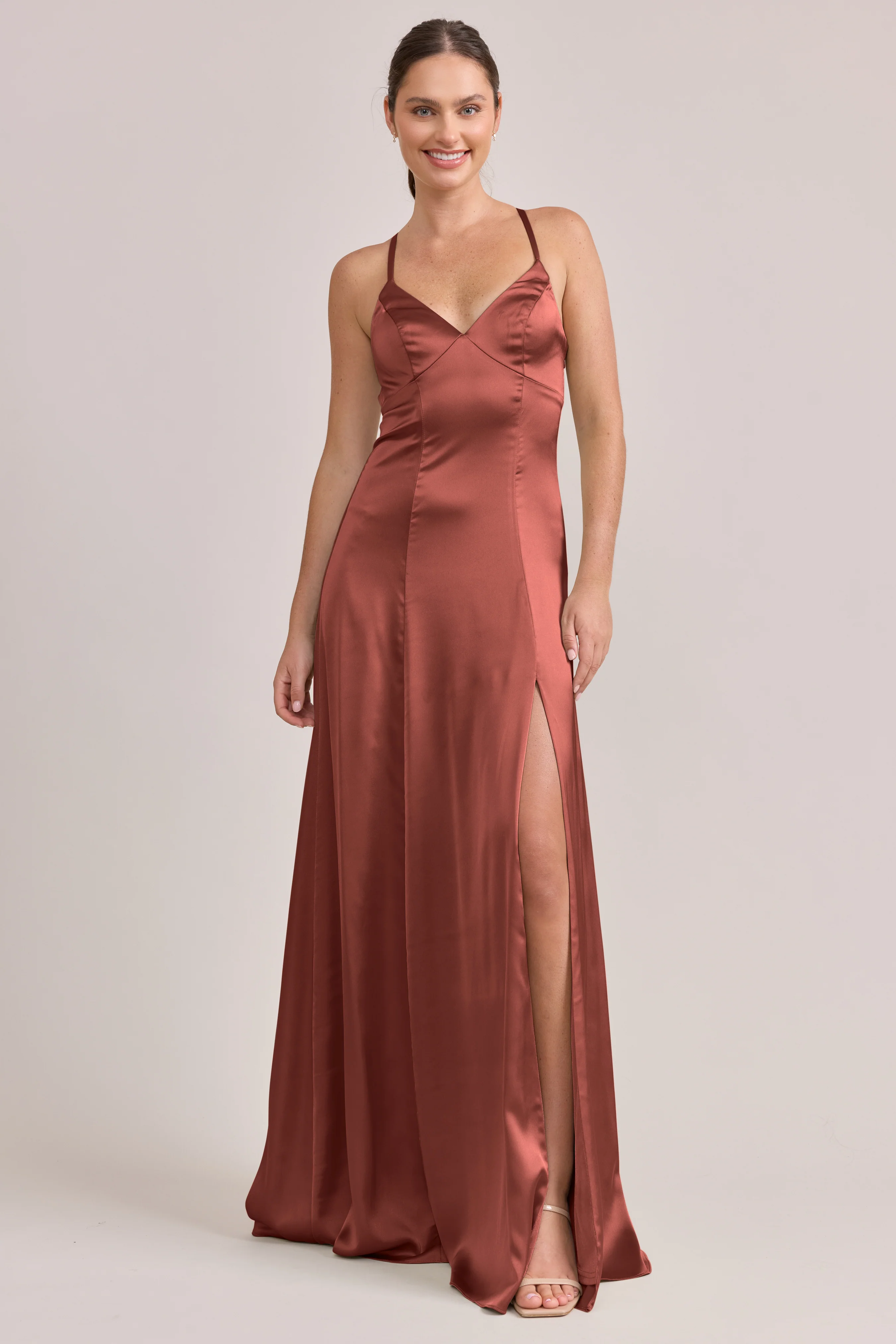 Karsyn Satin Dress | Made To Order - Image 24