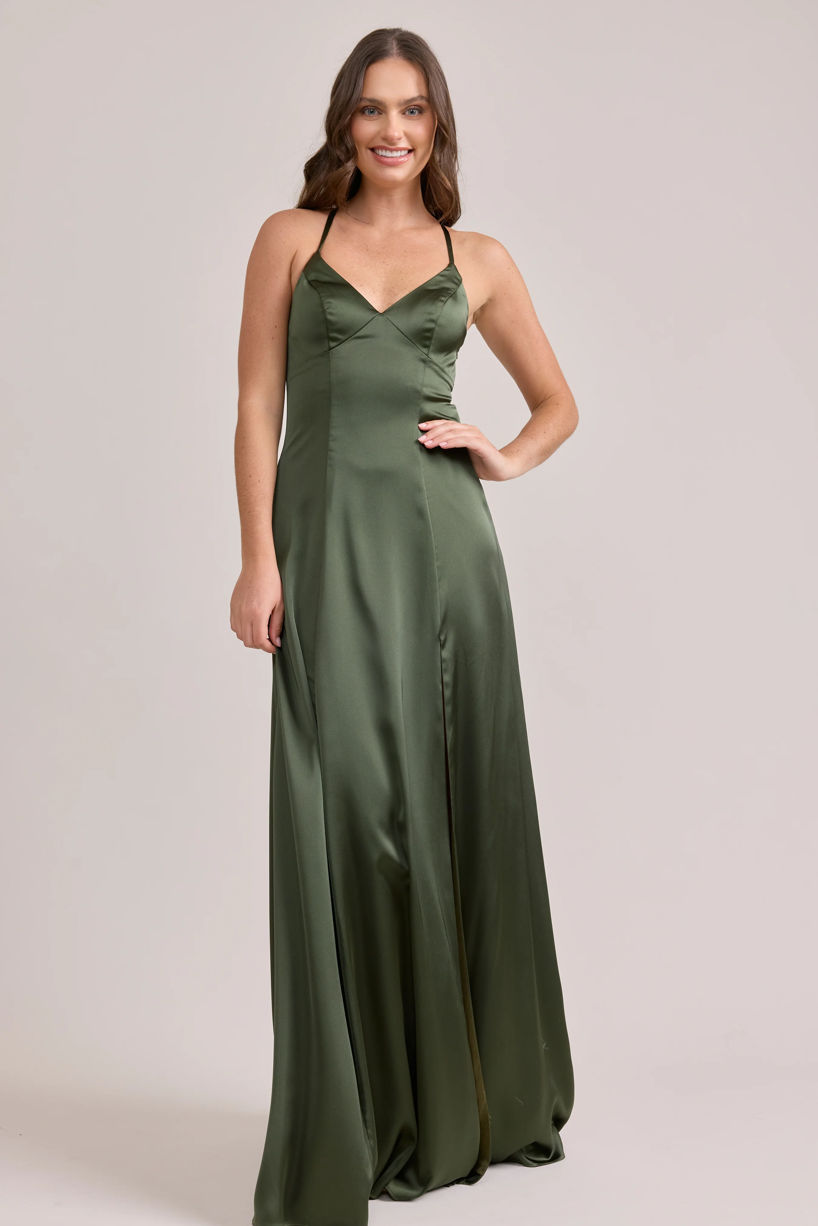 Karsyn Satin Dress | Made To Order - Image 36