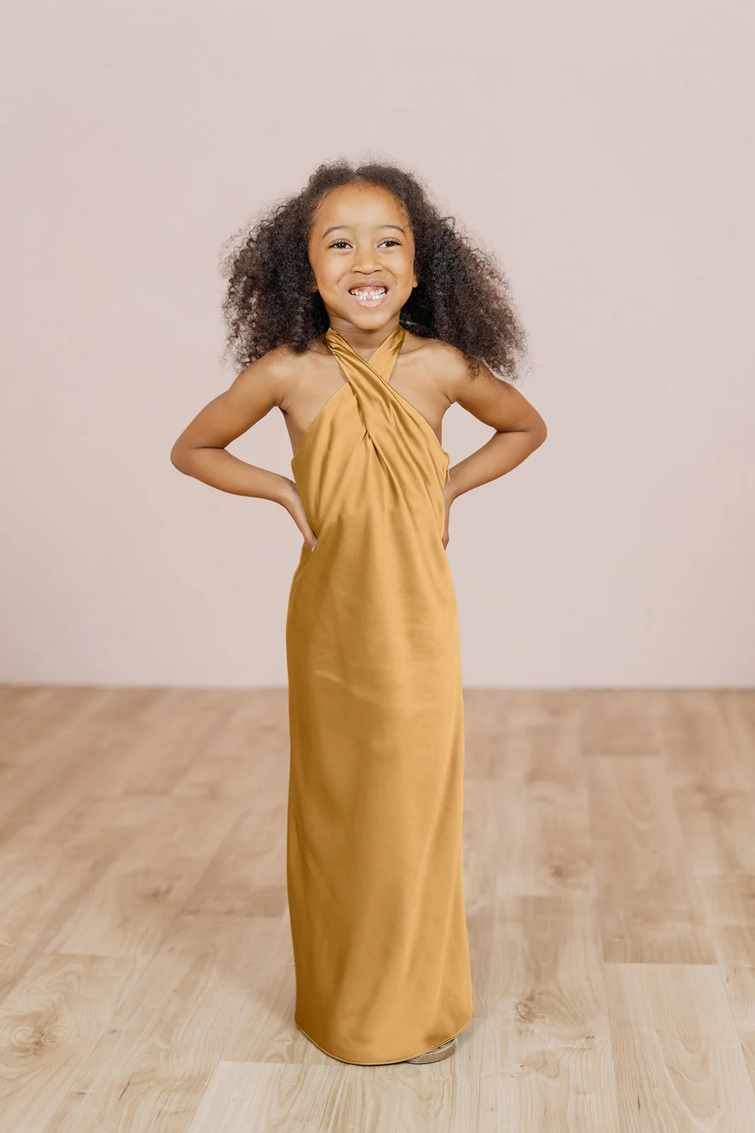 Kids Athena Satin Dress | Made To Order - Image 16