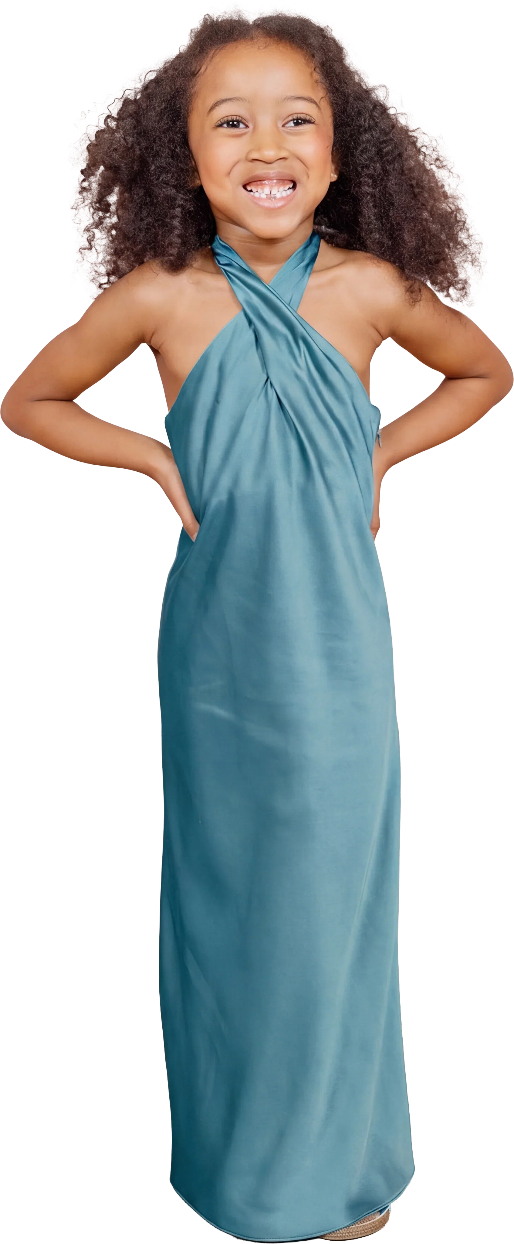 Kids Athena Satin Dress | Made To Order - Image 69