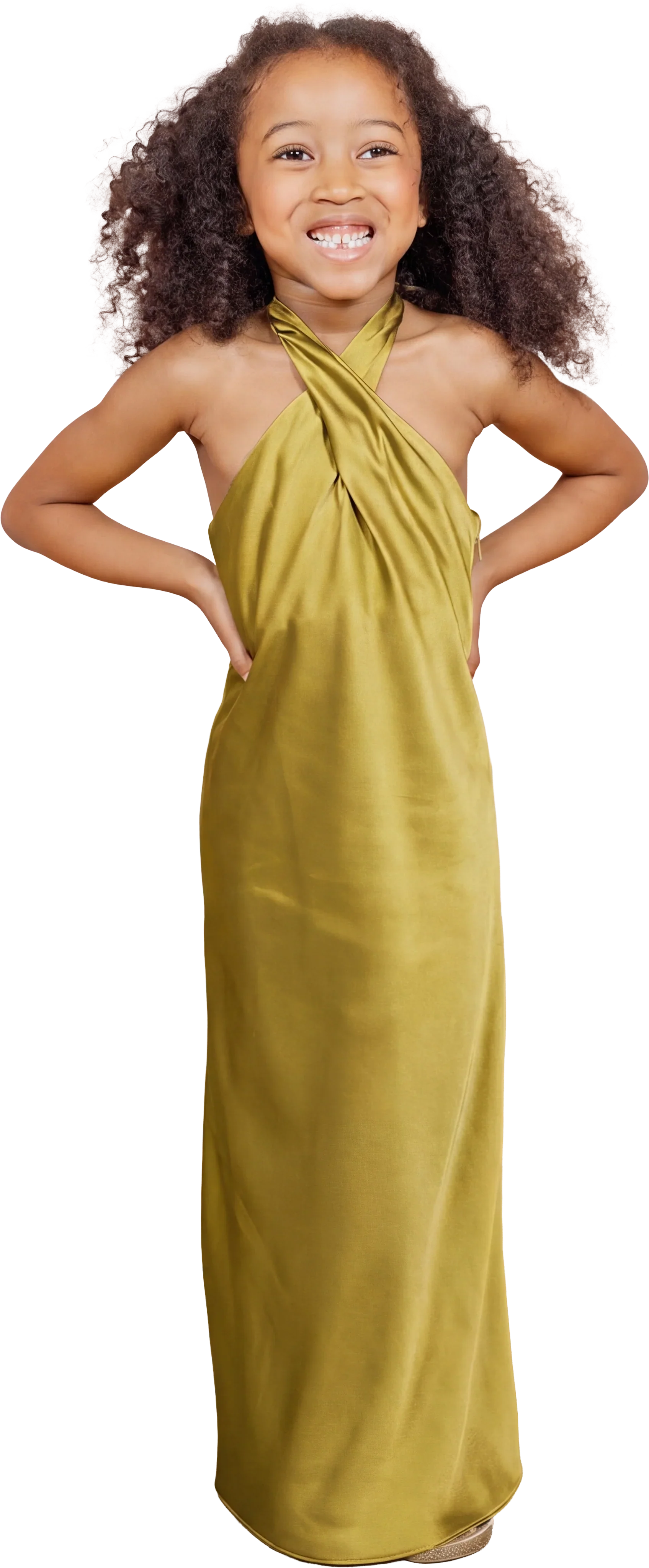 Kids Athena Satin Dress | Made To Order - Image 71