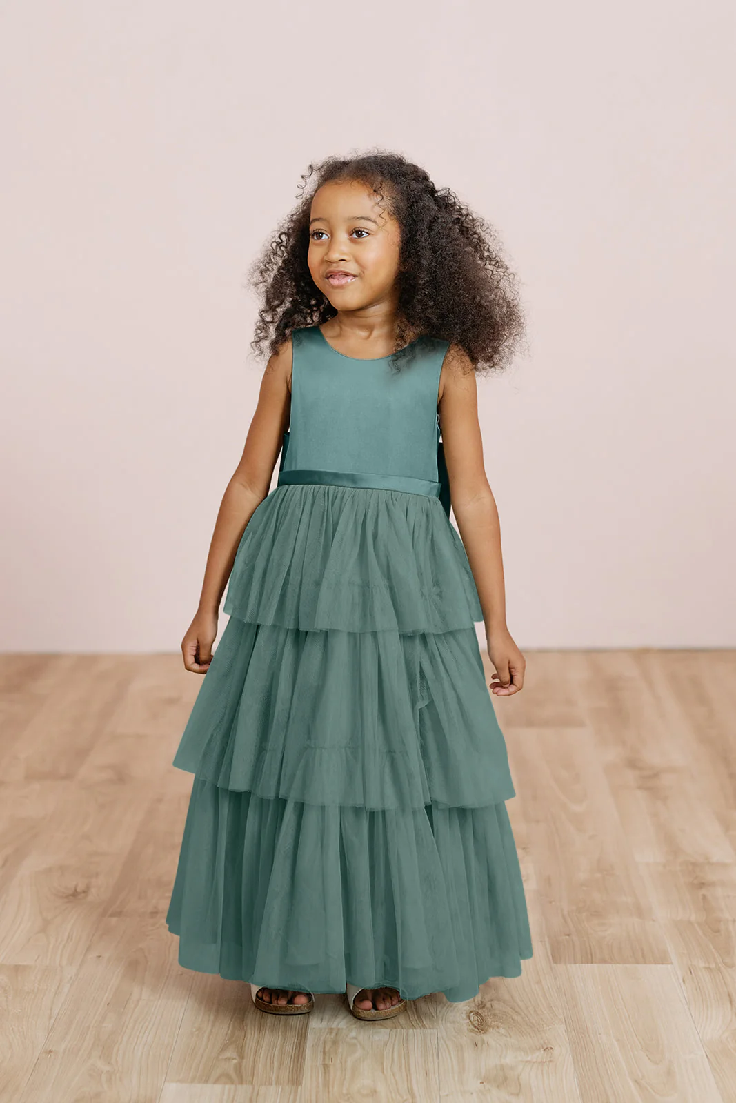 Kids Breely Satin + Tulle Dress | Made To Order - Image 14