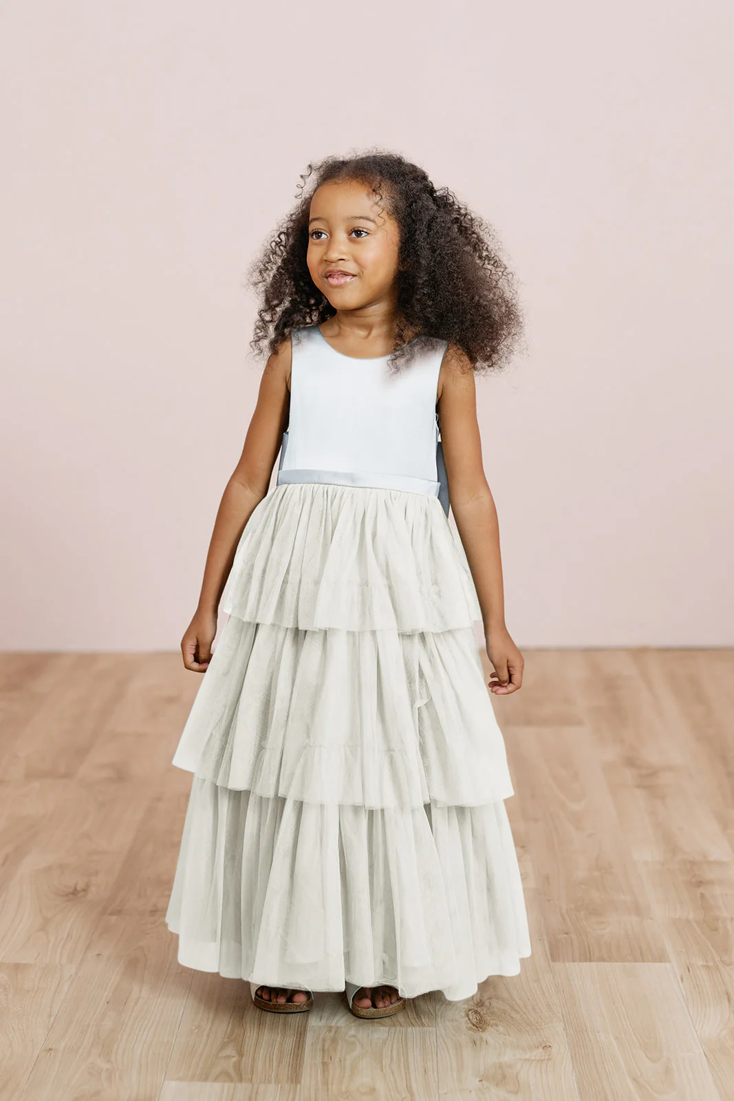 Kids Breely Satin + Tulle Dress | Made To Order - Image 16