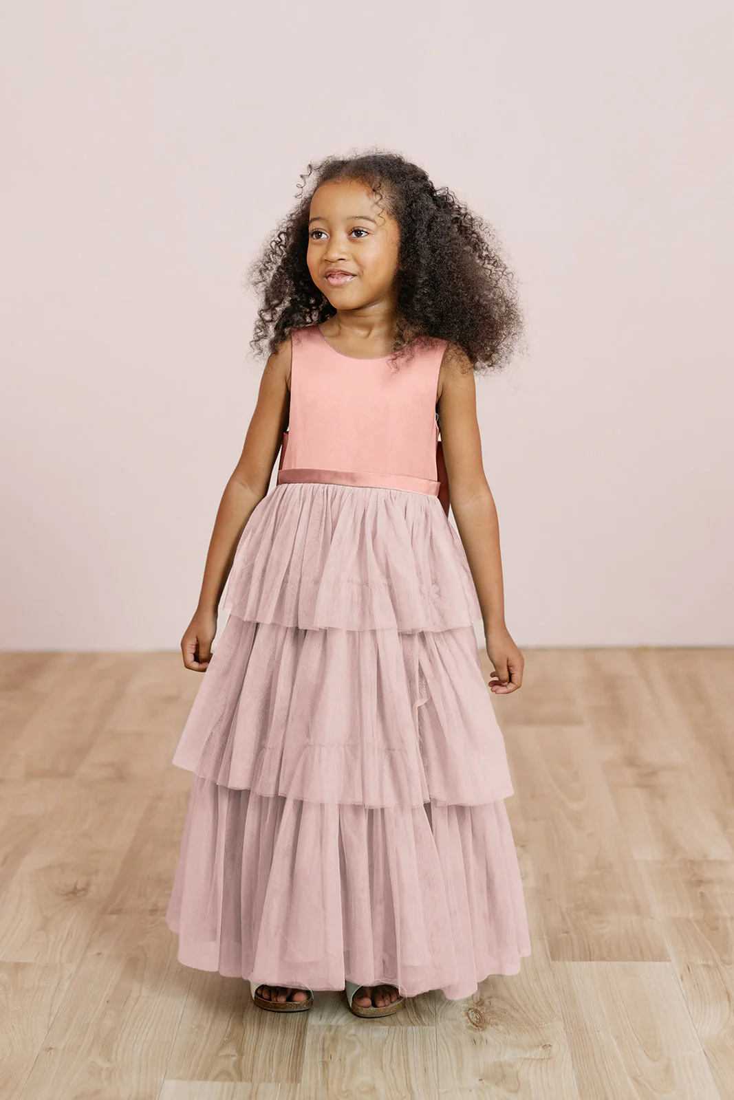 Kids Breely Satin + Tulle Dress | Made To Order - Image 19