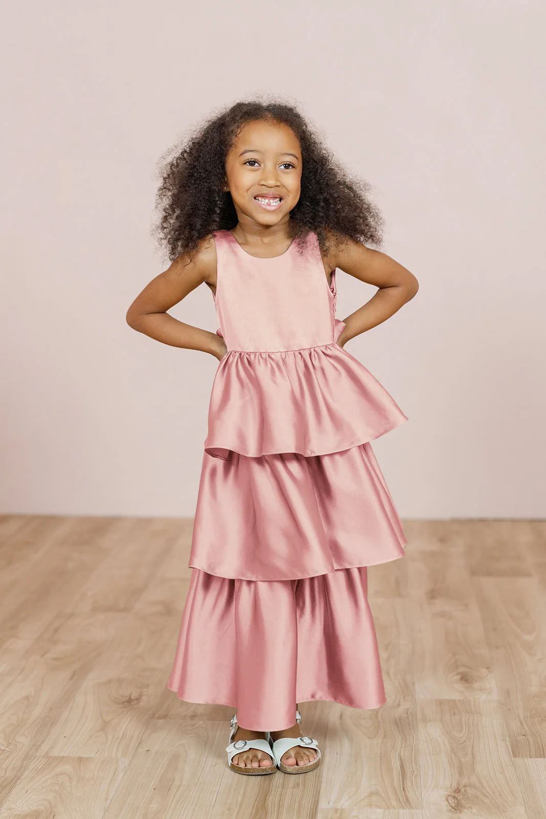 Kids Georgia Satin Dress | Made To Order - Image 10