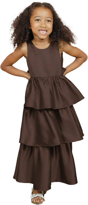 Kids Georgia Satin Dress | Made To Order - Image 113