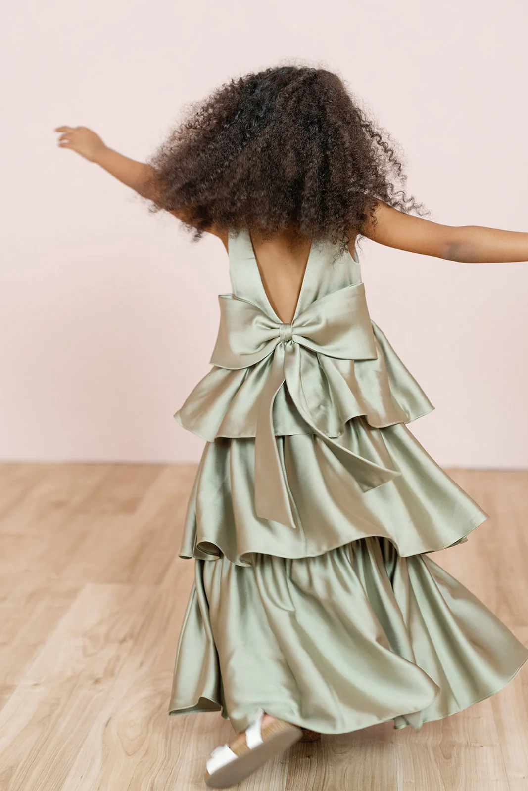 Kids Georgia Satin Dress | Made To Order - Image 3