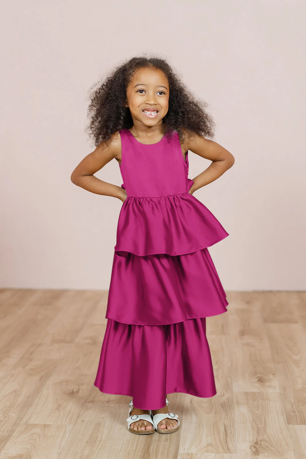 Kids Georgia Satin Dress | Made To Order - Image 35