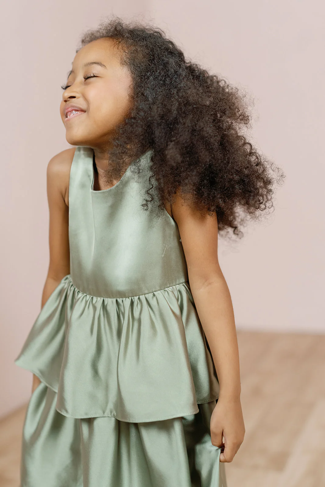 Kids Georgia Satin Dress | Made To Order - Image 4