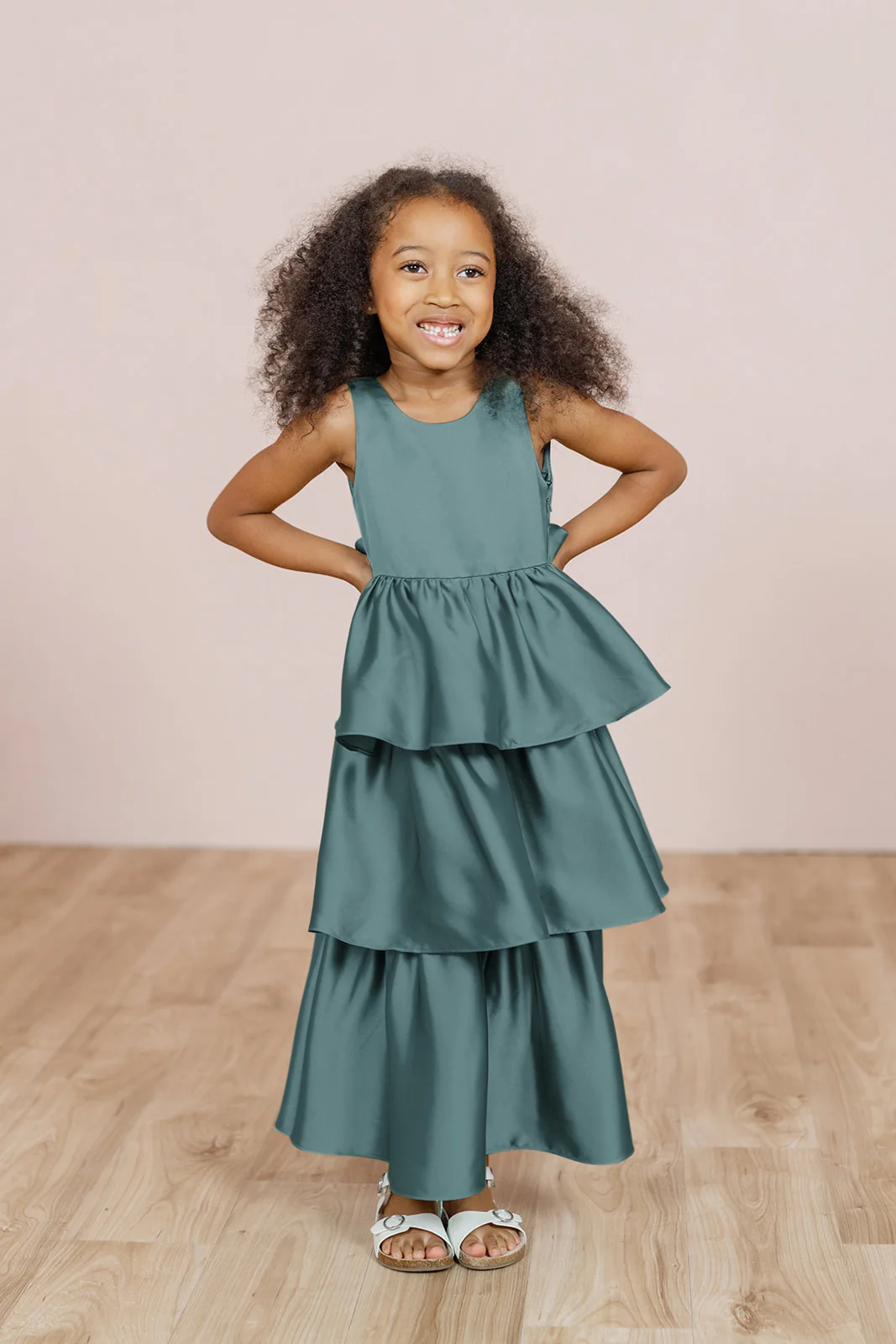 Kids Georgia Satin Dress | Made To Order - Image 40