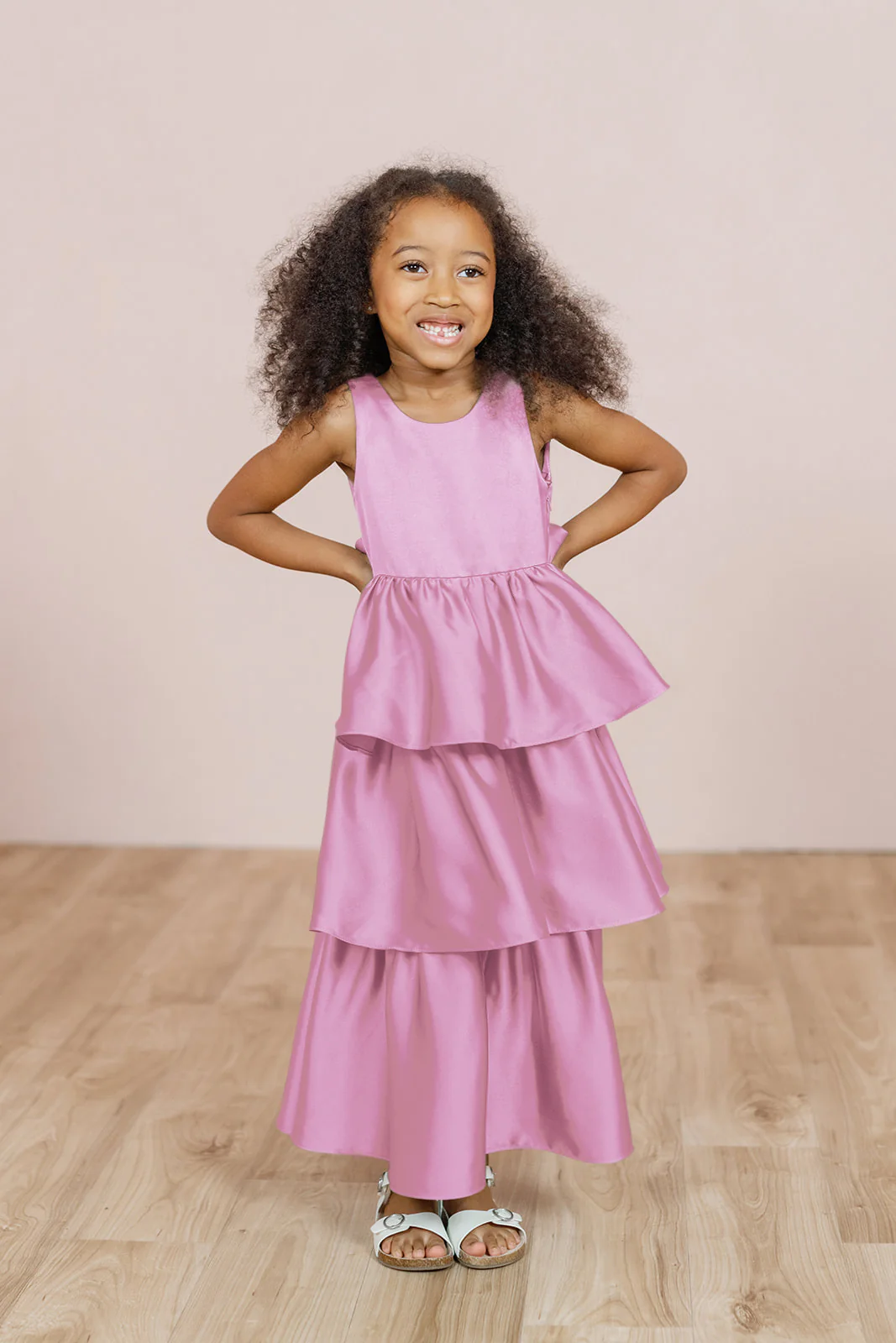 Kids Georgia Satin Dress | Made To Order - Image 50
