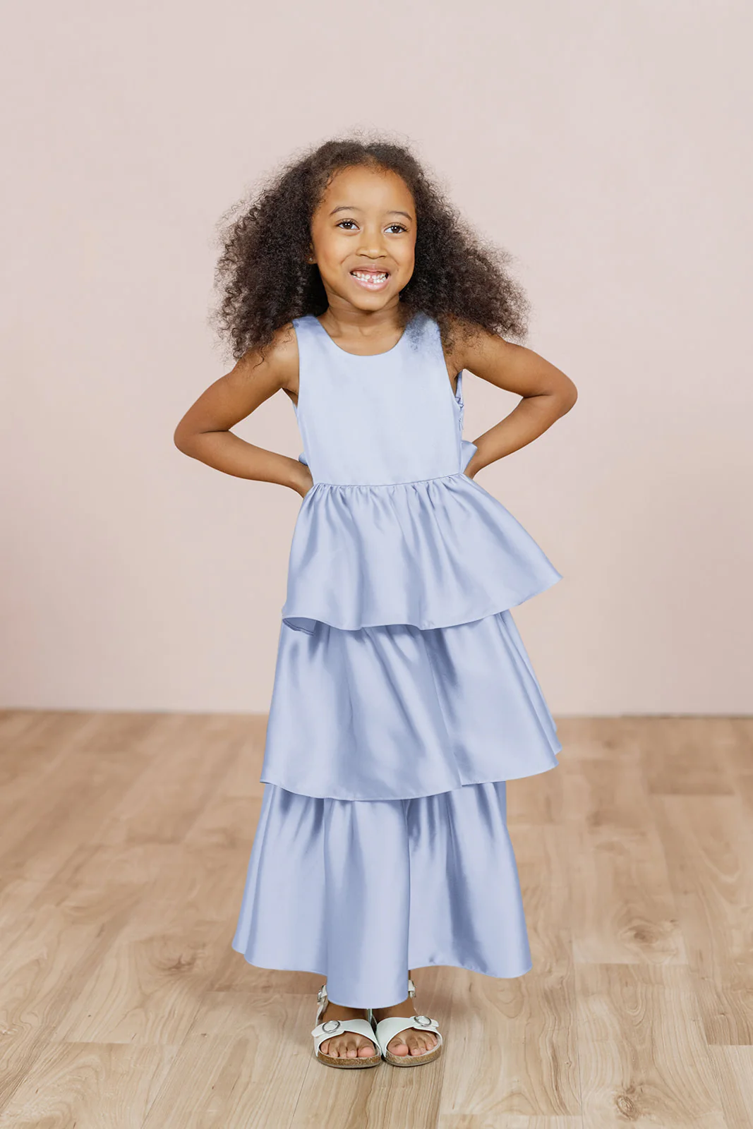 Kids Georgia Satin Dress | Made To Order - Image 54