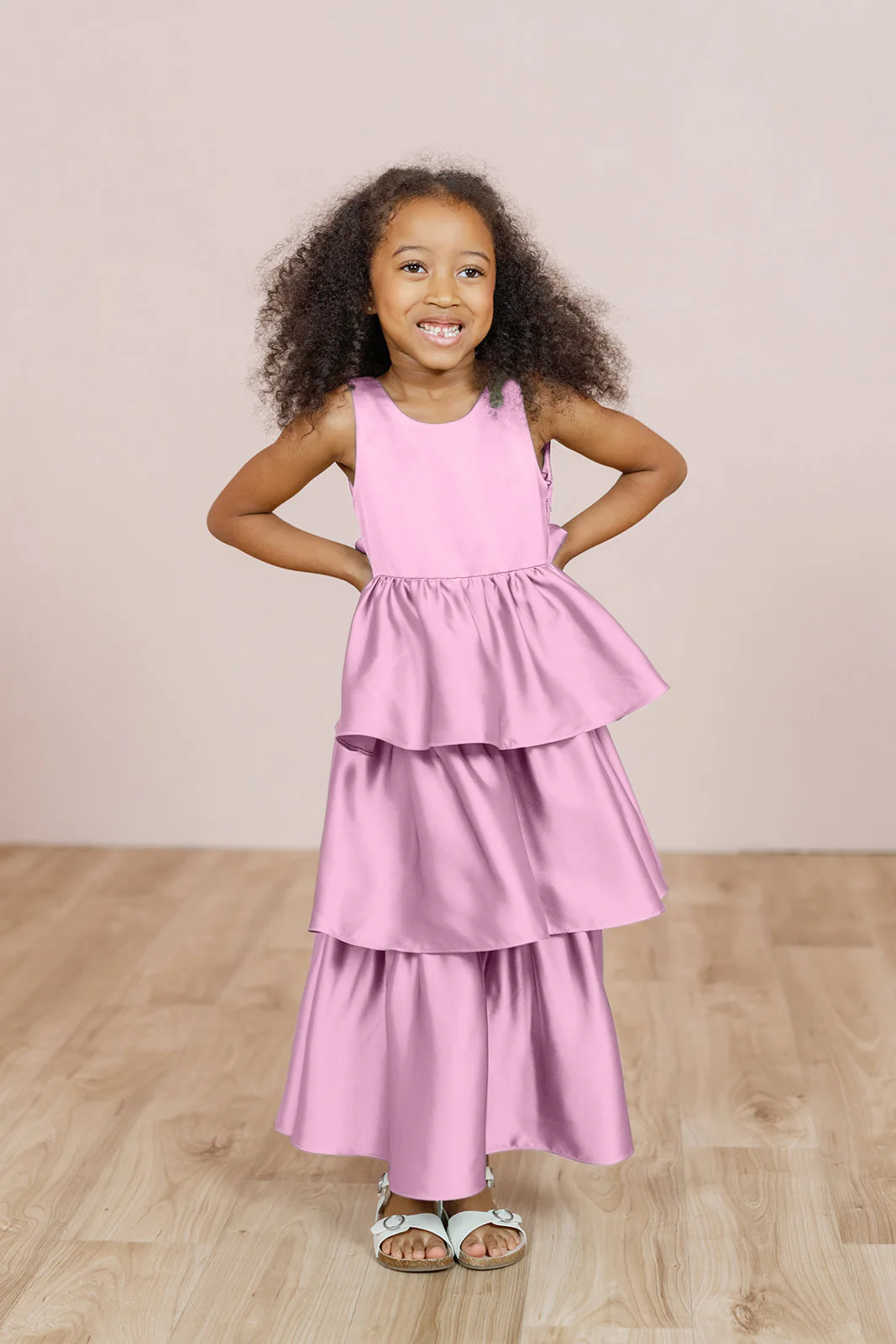 Kids Georgia Satin Dress | Made To Order - Image 57