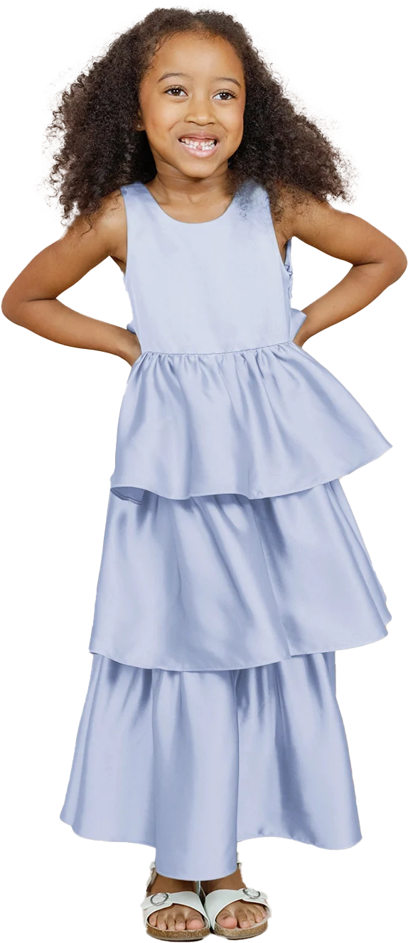 Kids Georgia Satin Dress | Made To Order - Image 90
