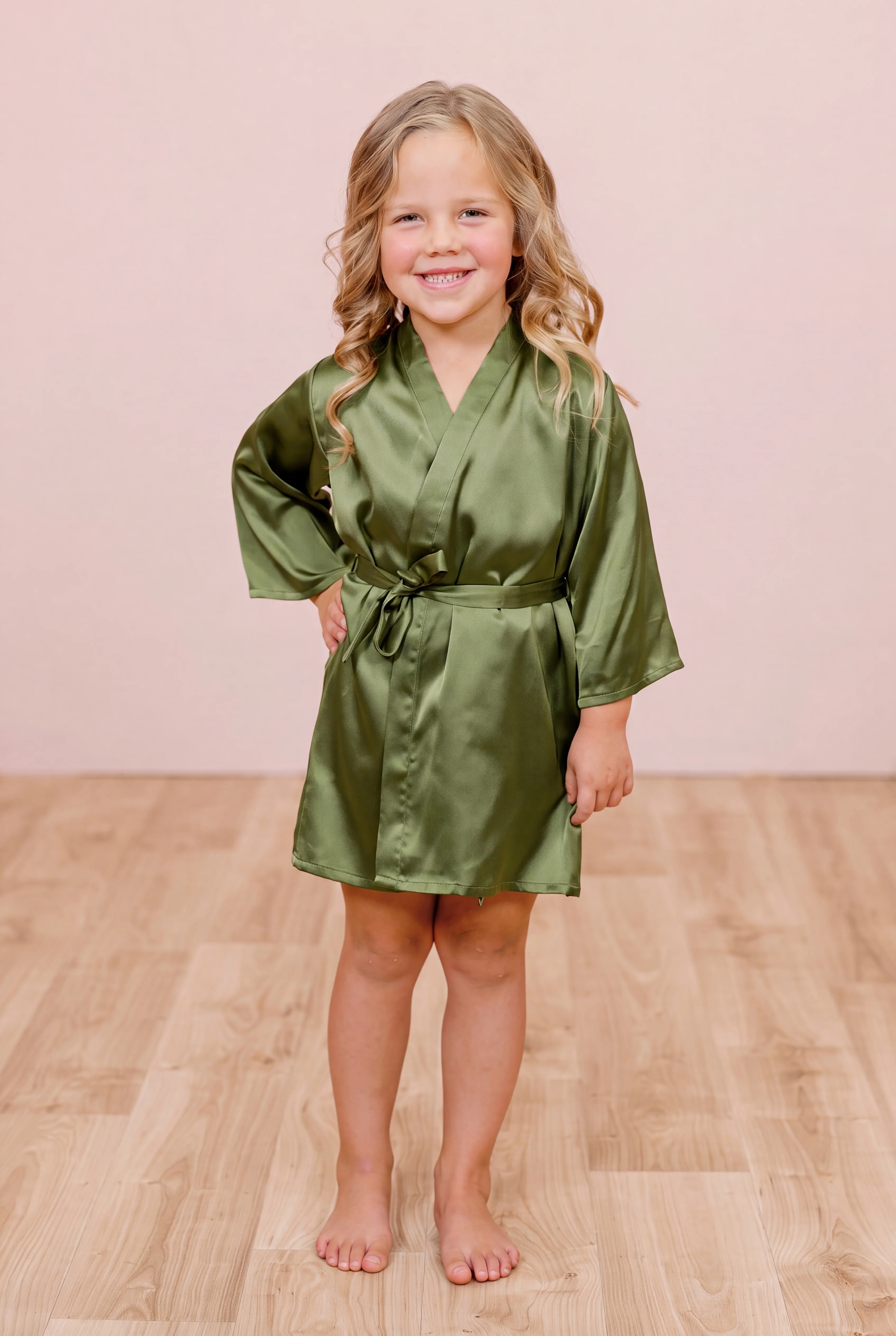Kids Getting Ready Satin Robe | Made To Order - Image 52