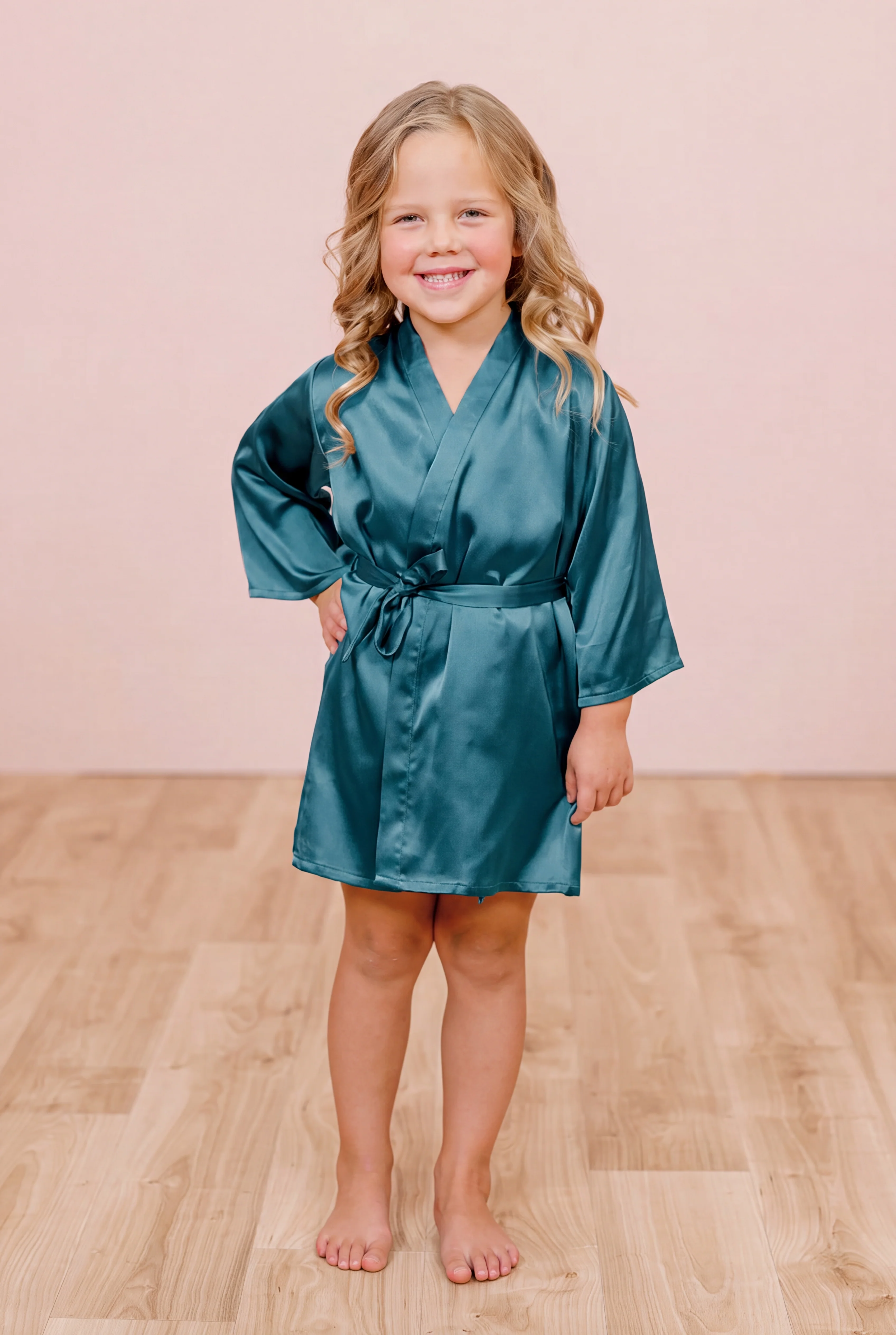 Kids Getting Ready Satin Robe | Made To Order - Image 53