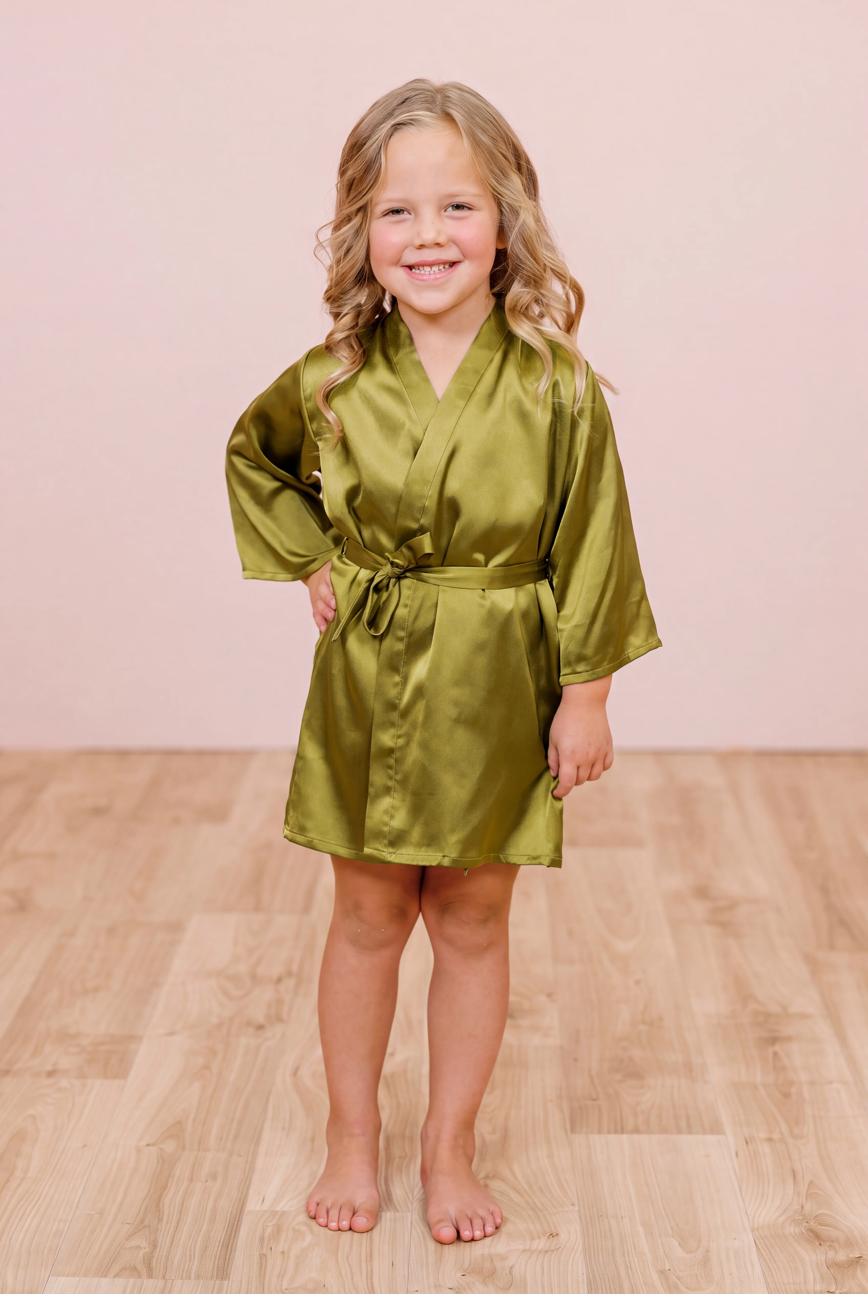 Kids Getting Ready Satin Robe | Made To Order - Image 54