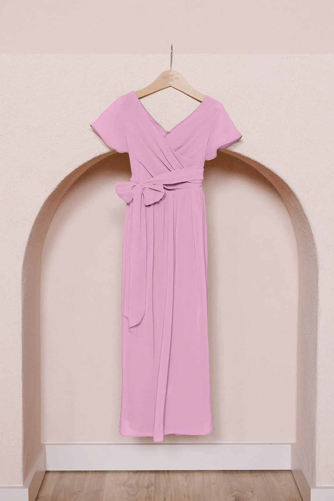 Kids Harper Chiffon Faux Wrap Dress | Made To Order - Image 65