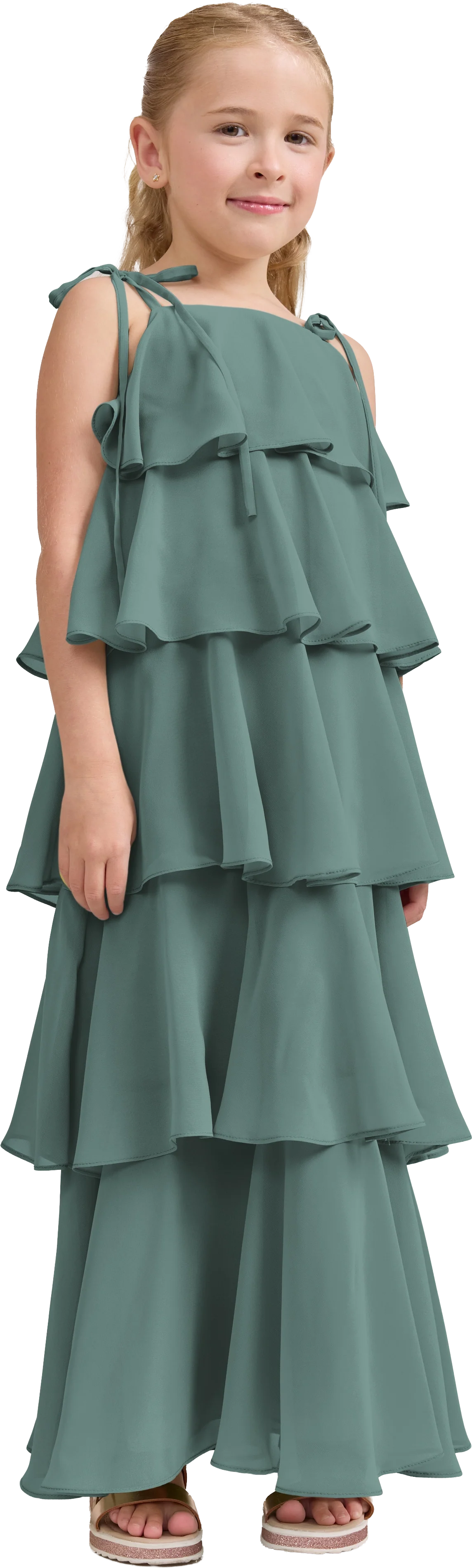 Kids June Chiffon Dress | Made To Order - Image 175