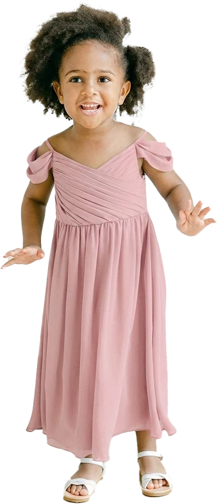 Kids Lily Chiffon Dress | Made To Order - Image 103