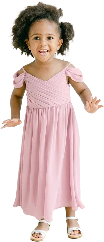 Kids Lily Chiffon Dress | Made To Order - Image 112