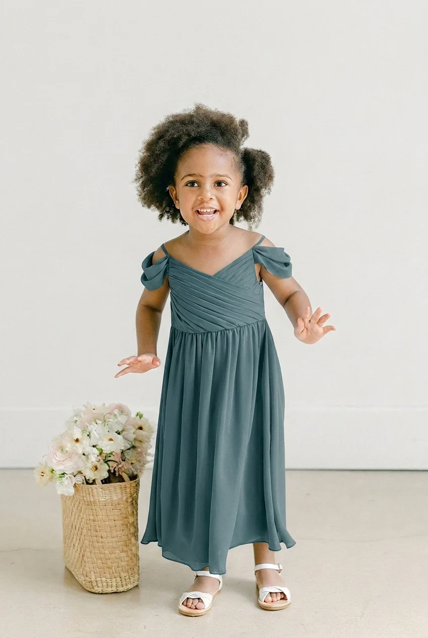 Kids Lily Chiffon Dress | Made To Order - Image 25