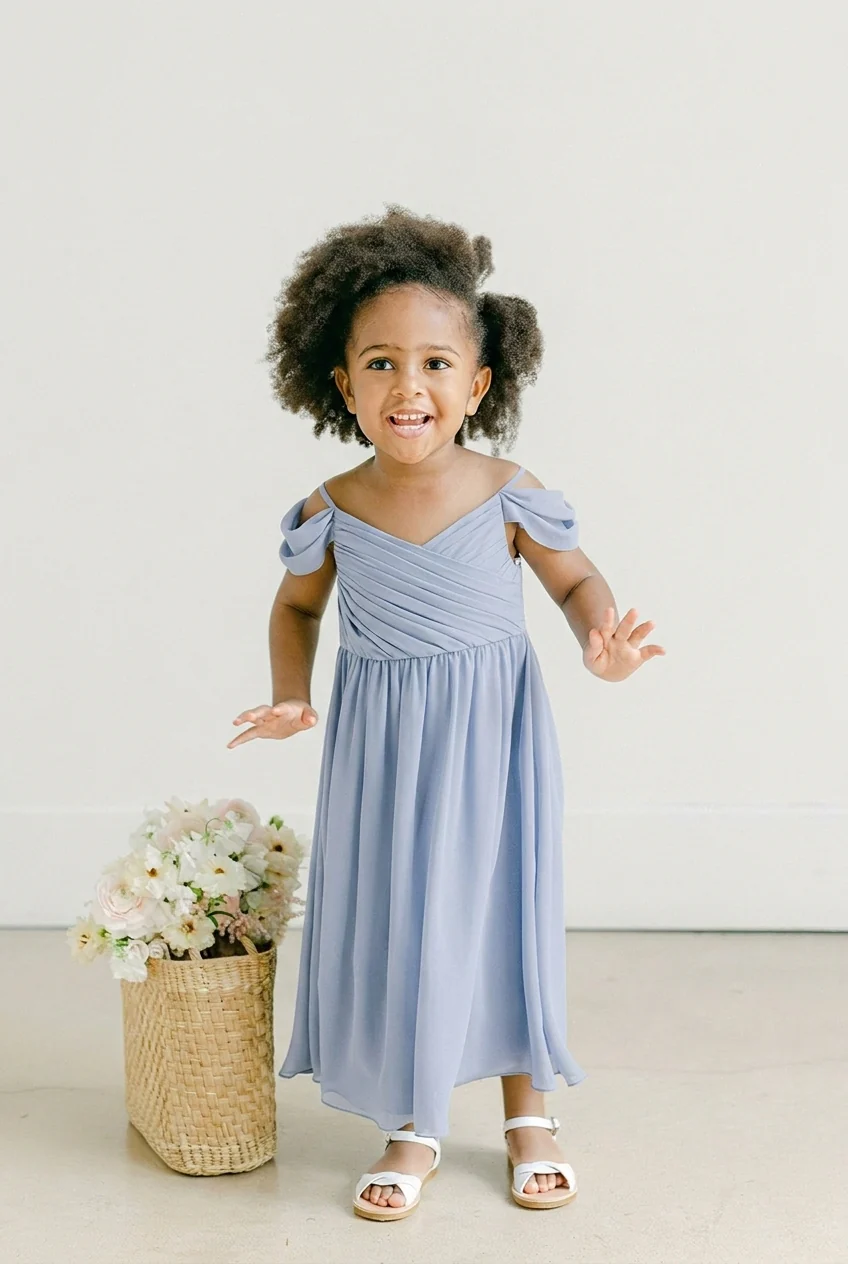 Kids Lily Chiffon Dress | Made To Order - Image 35