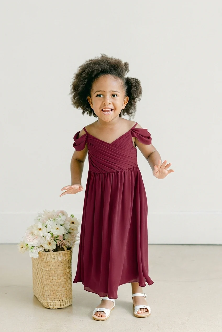 Kids Lily Chiffon Dress | Made To Order - Image 37