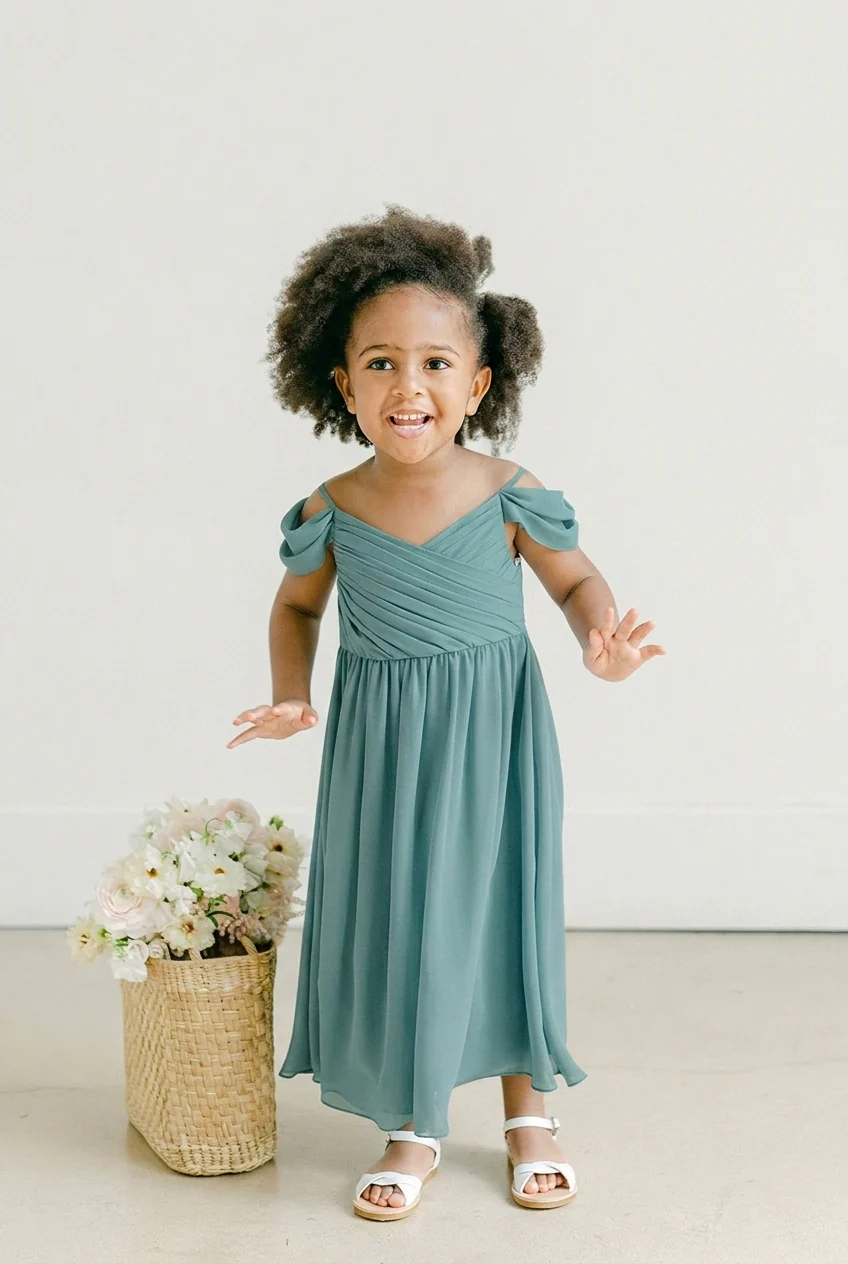 Kids Lily Chiffon Dress | Made To Order - Image 43