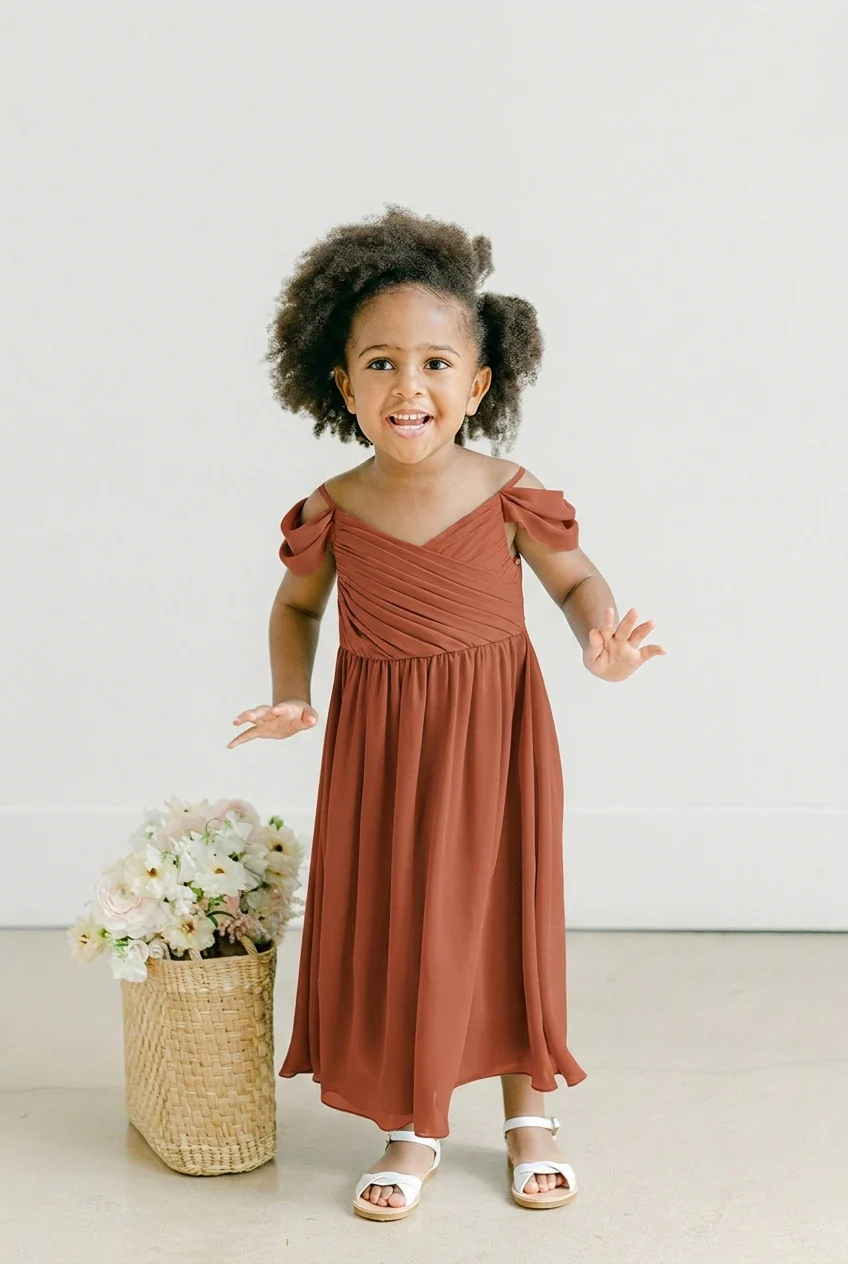 Kids Lily Chiffon Dress | Made To Order - Image 47