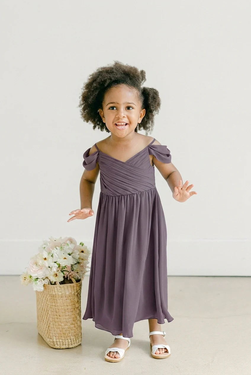 Kids Lily Chiffon Dress | Made To Order - Image 55