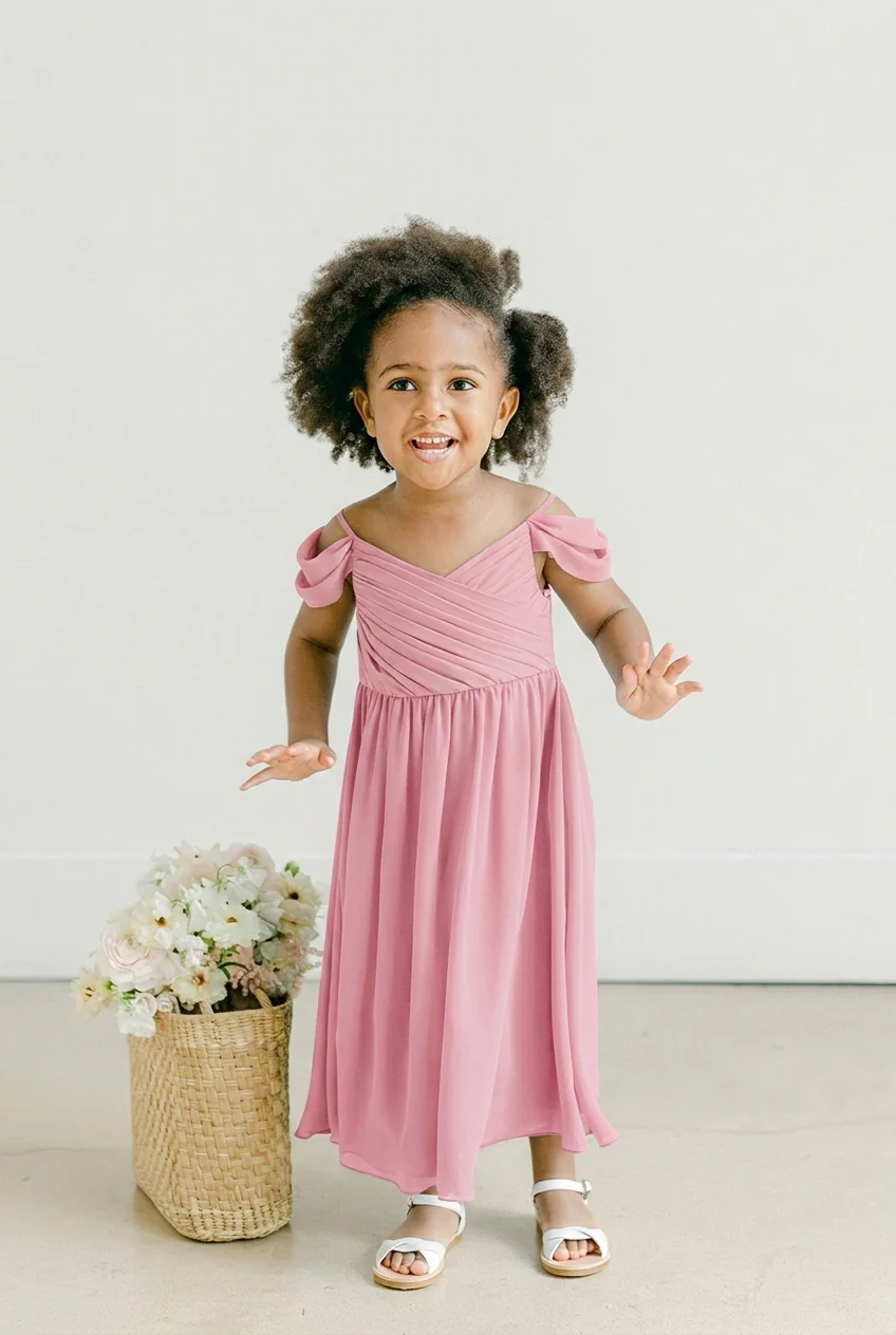 Kids Lily Chiffon Dress | Made To Order - Image 63