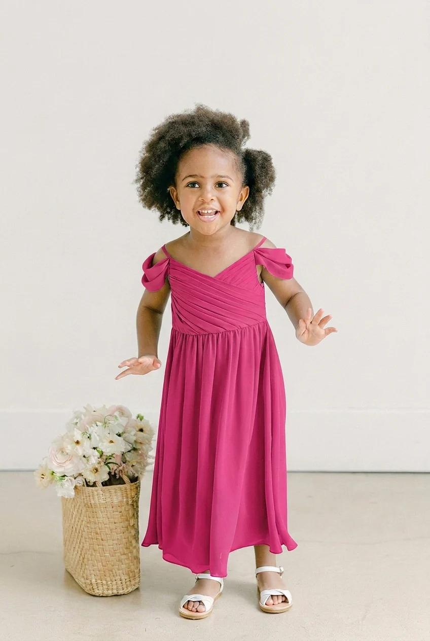 Kids Lily Chiffon Dress | Made To Order - Image 72