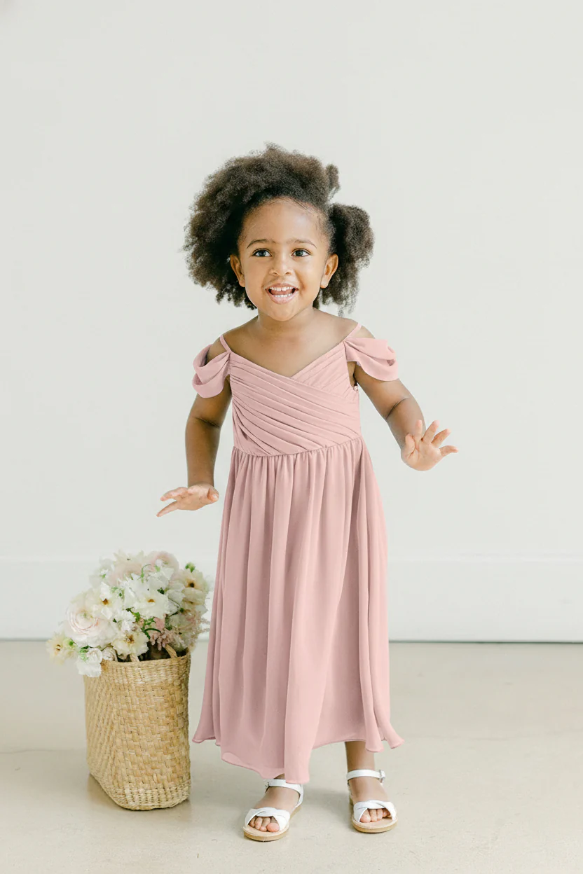 Kids Lily Chiffon Dress | Made To Order - Image 80