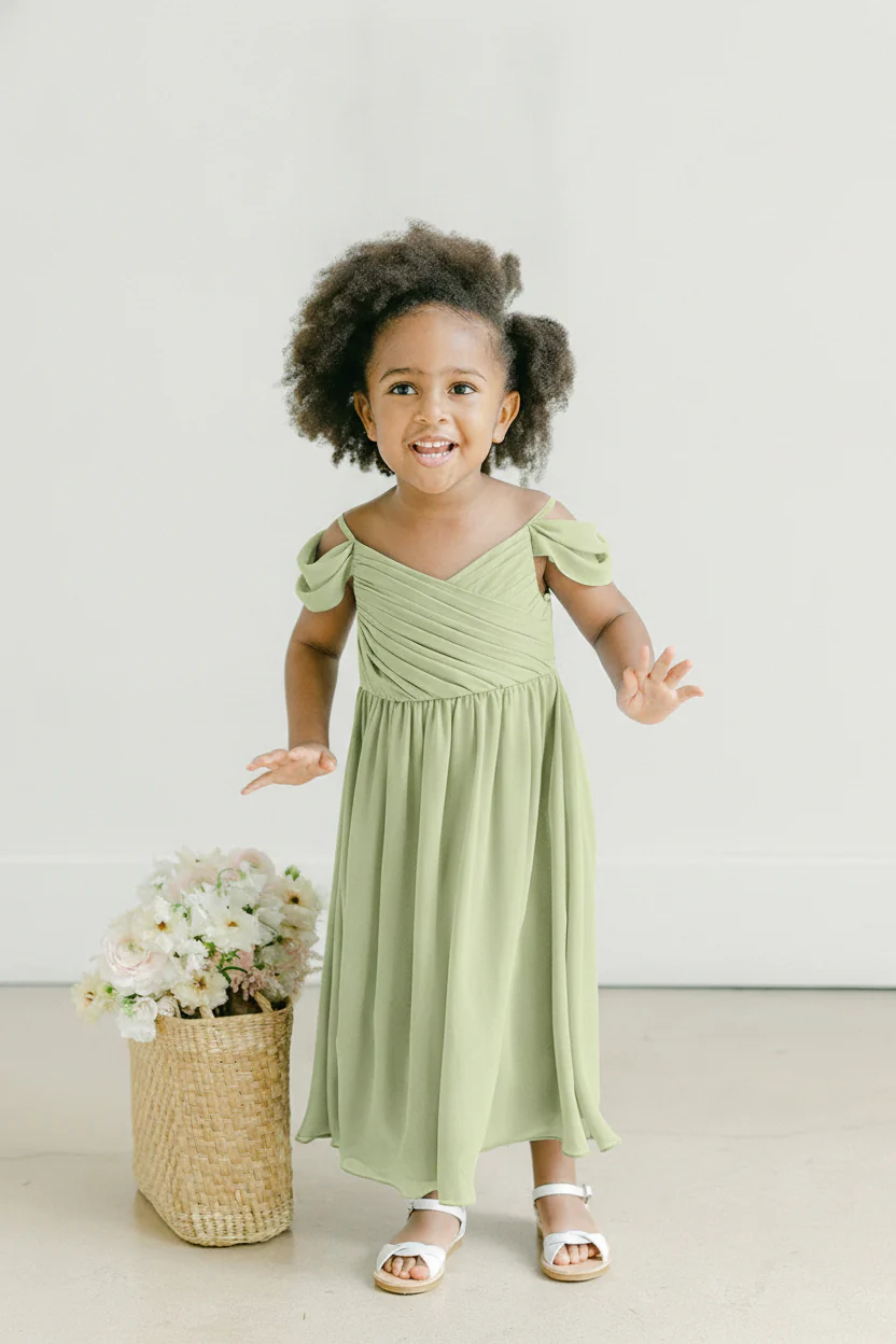 Kids Lily Chiffon Dress | Made To Order - Image 81