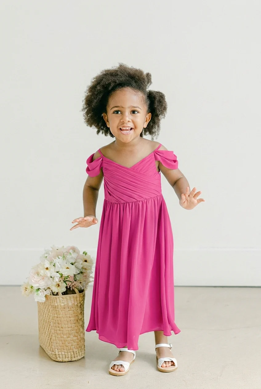 Kids Lily Chiffon Dress | Made To Order - Image 83