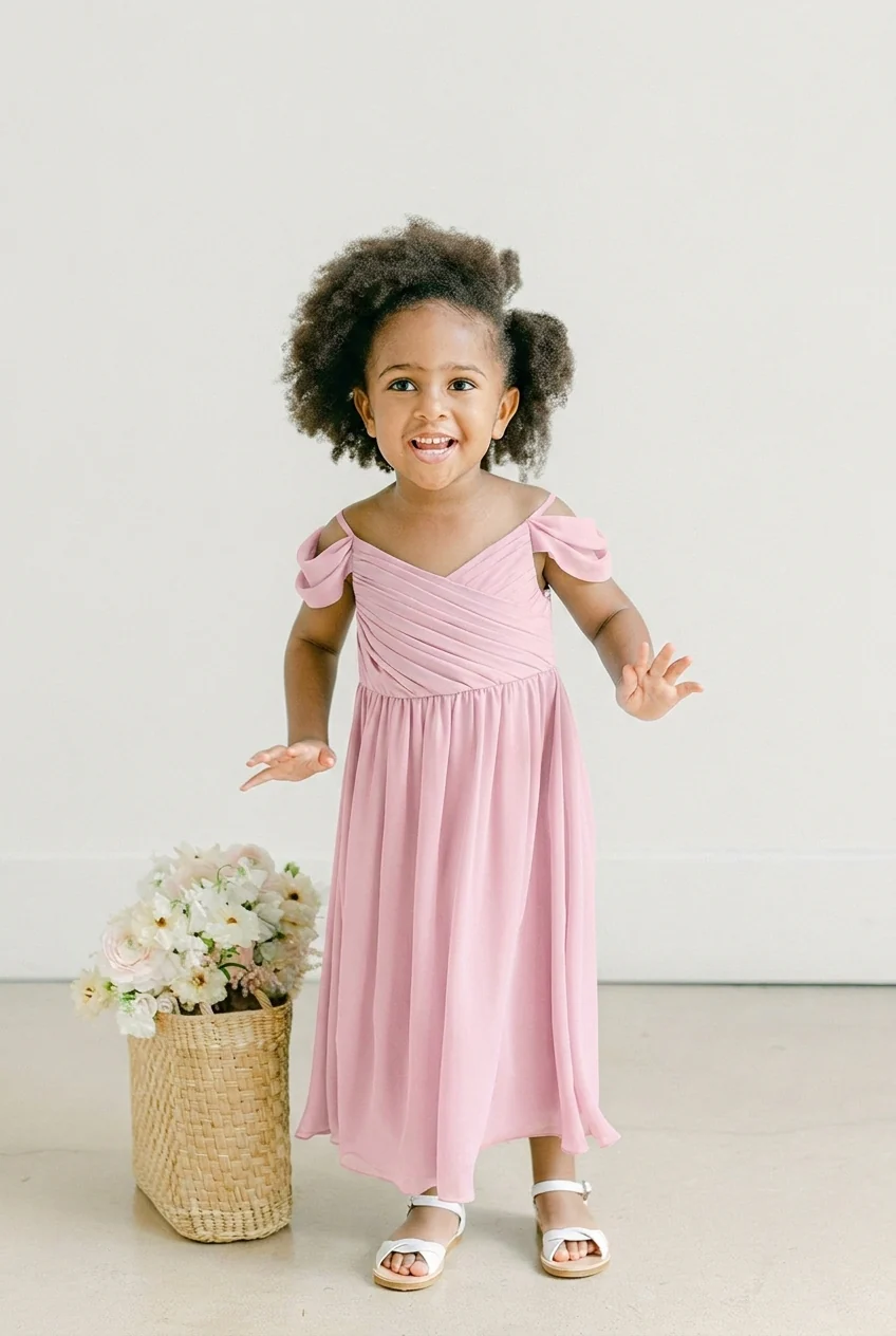 Kids Lily Chiffon Dress | Made To Order - Image 84