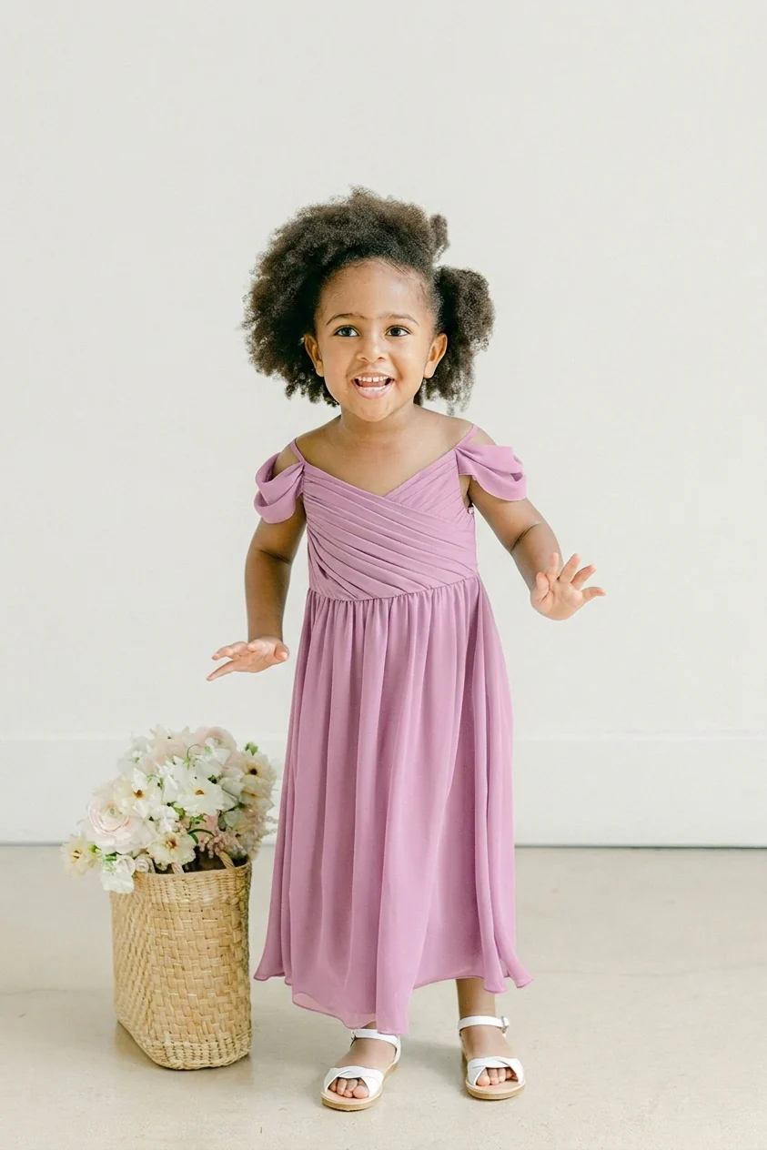 Kids Lily Chiffon Dress | Made To Order - Image 86