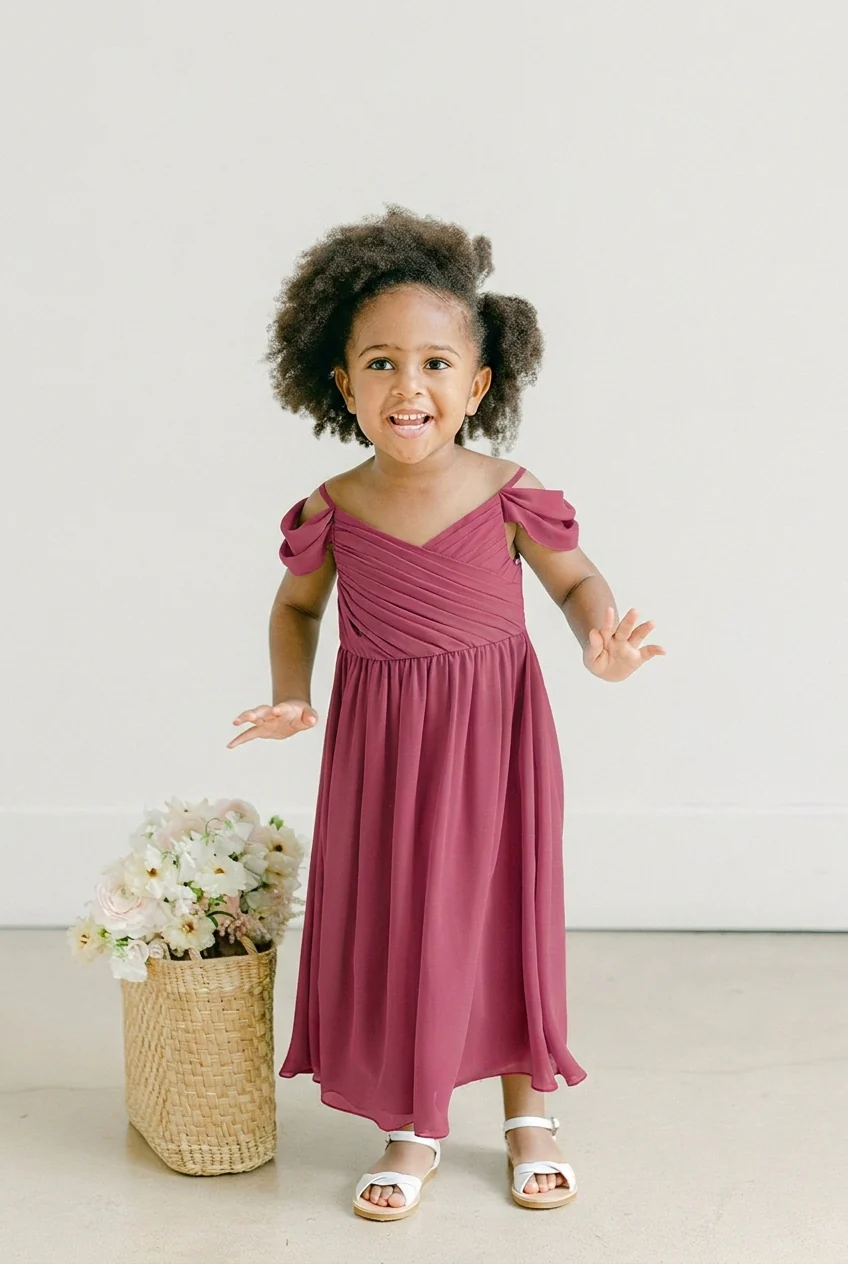 Kids Lily Chiffon Dress | Made To Order - Image 87